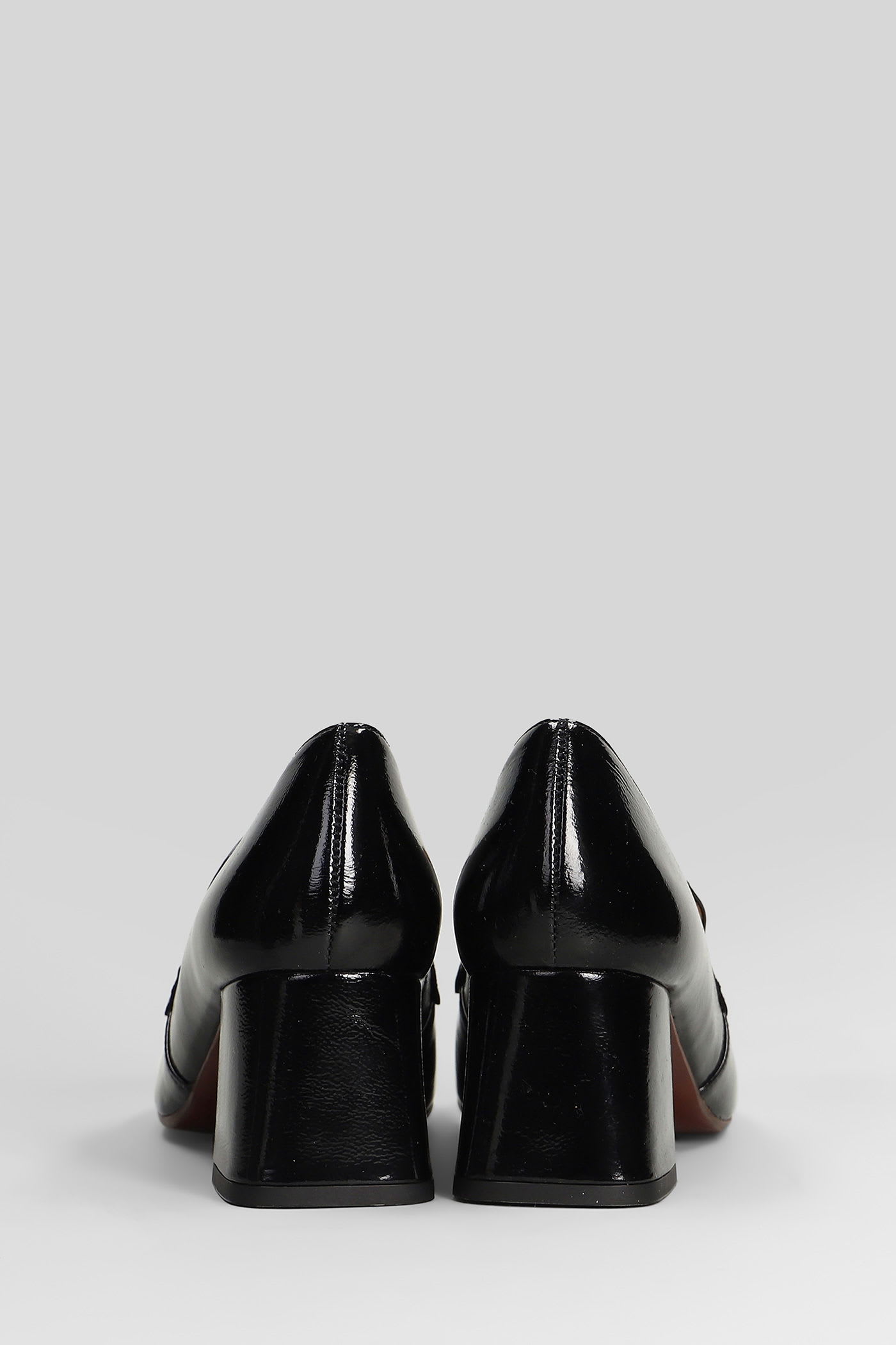 Chie Mihara 60mm Chain-link Block-heel Pumps In Black