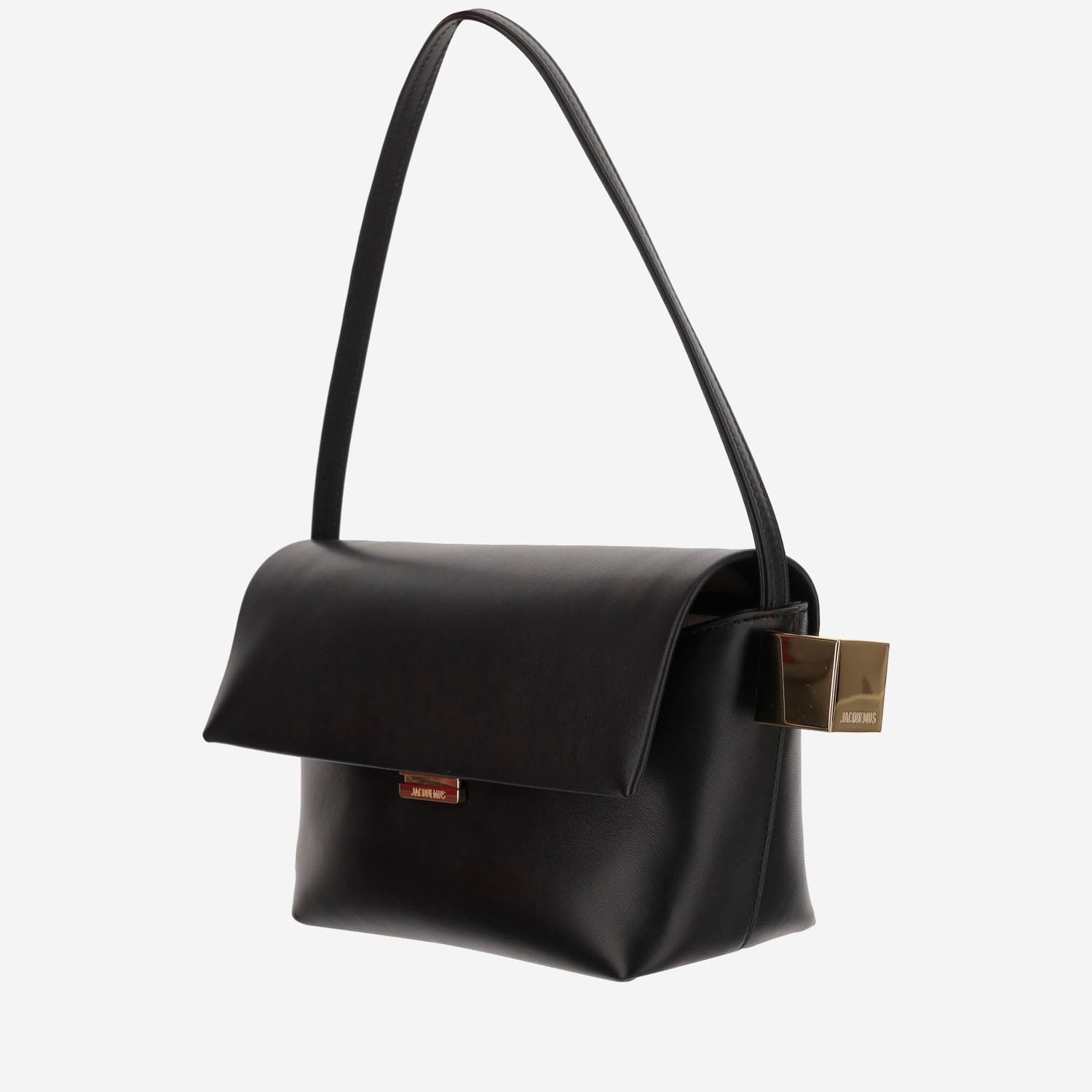 Shop Jacquemus Le Rond Carré Bag In Black