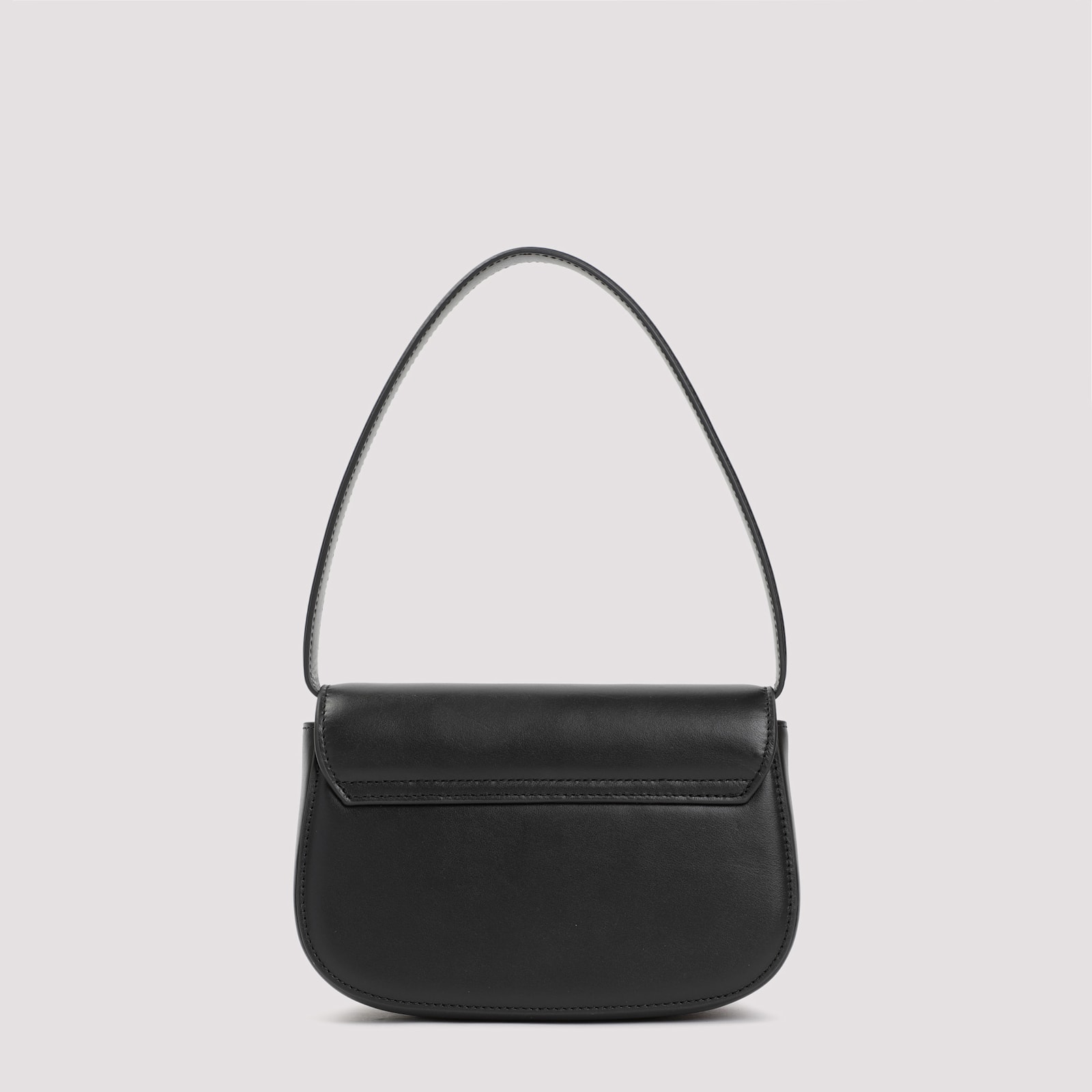 Diesel 1dr Leather Shoulder Bag In Black