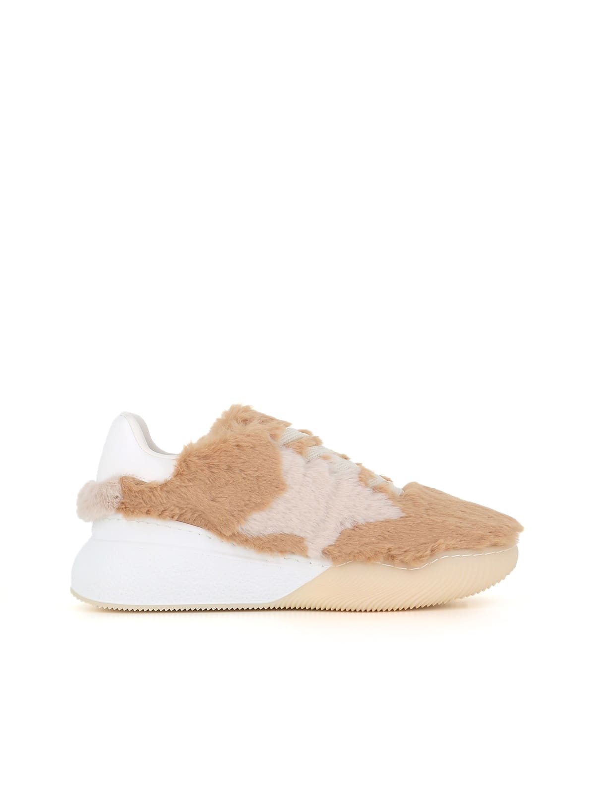 STELLA MCCARTNEY LOOP FLEECE-TEXTURE SNEAKERS