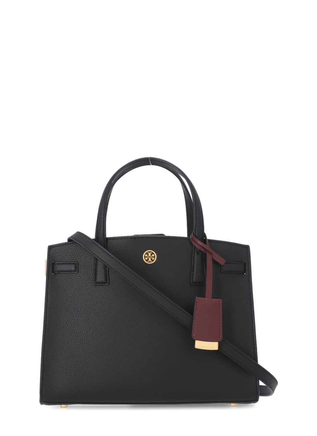 Tory Burch Robinson Tote Bag In Black