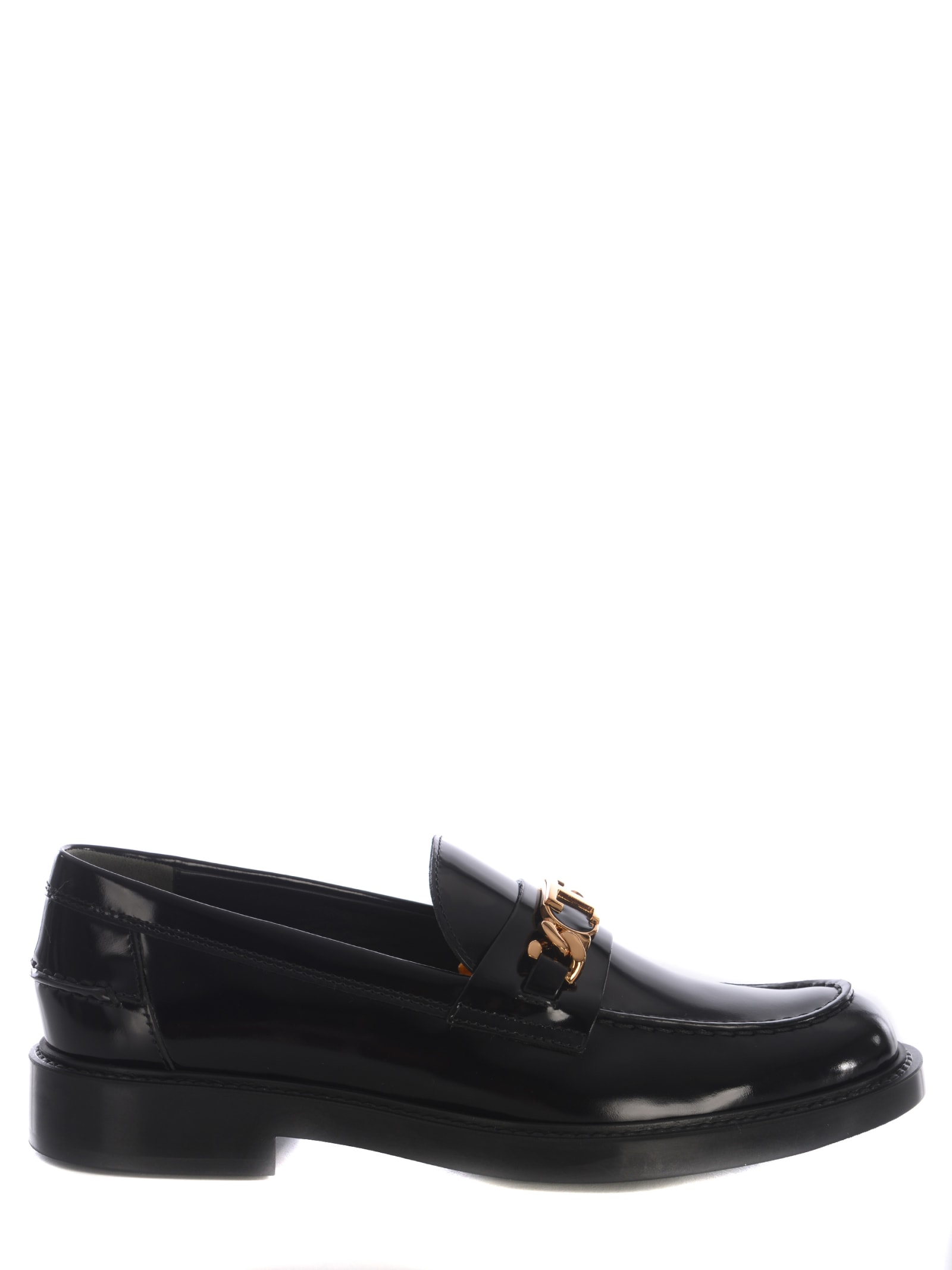 Shop Tod's Mocassin Tods Made Of Leather In Black