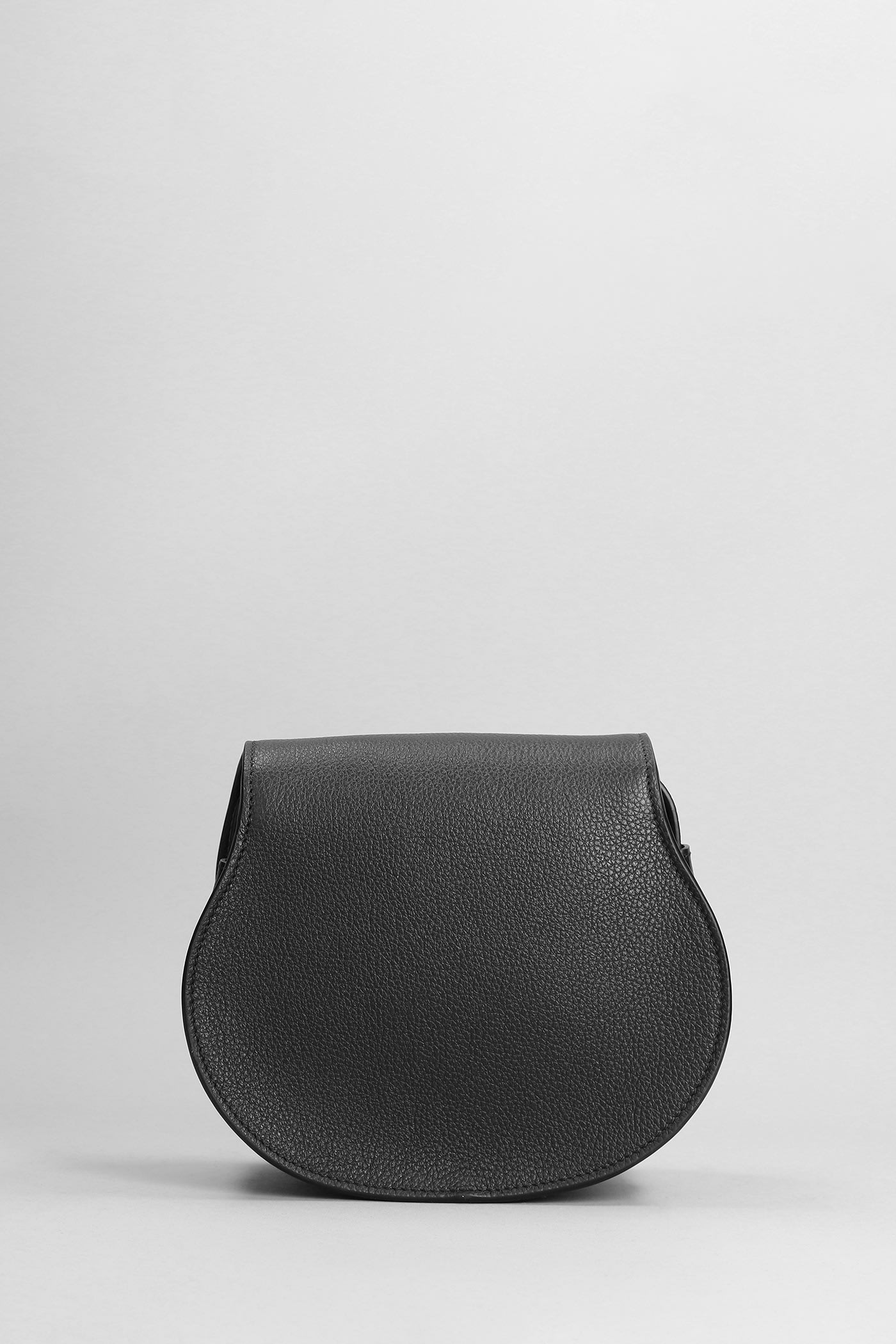 Shop Chloé Mercie Small Shoulder Bag In Black Leather