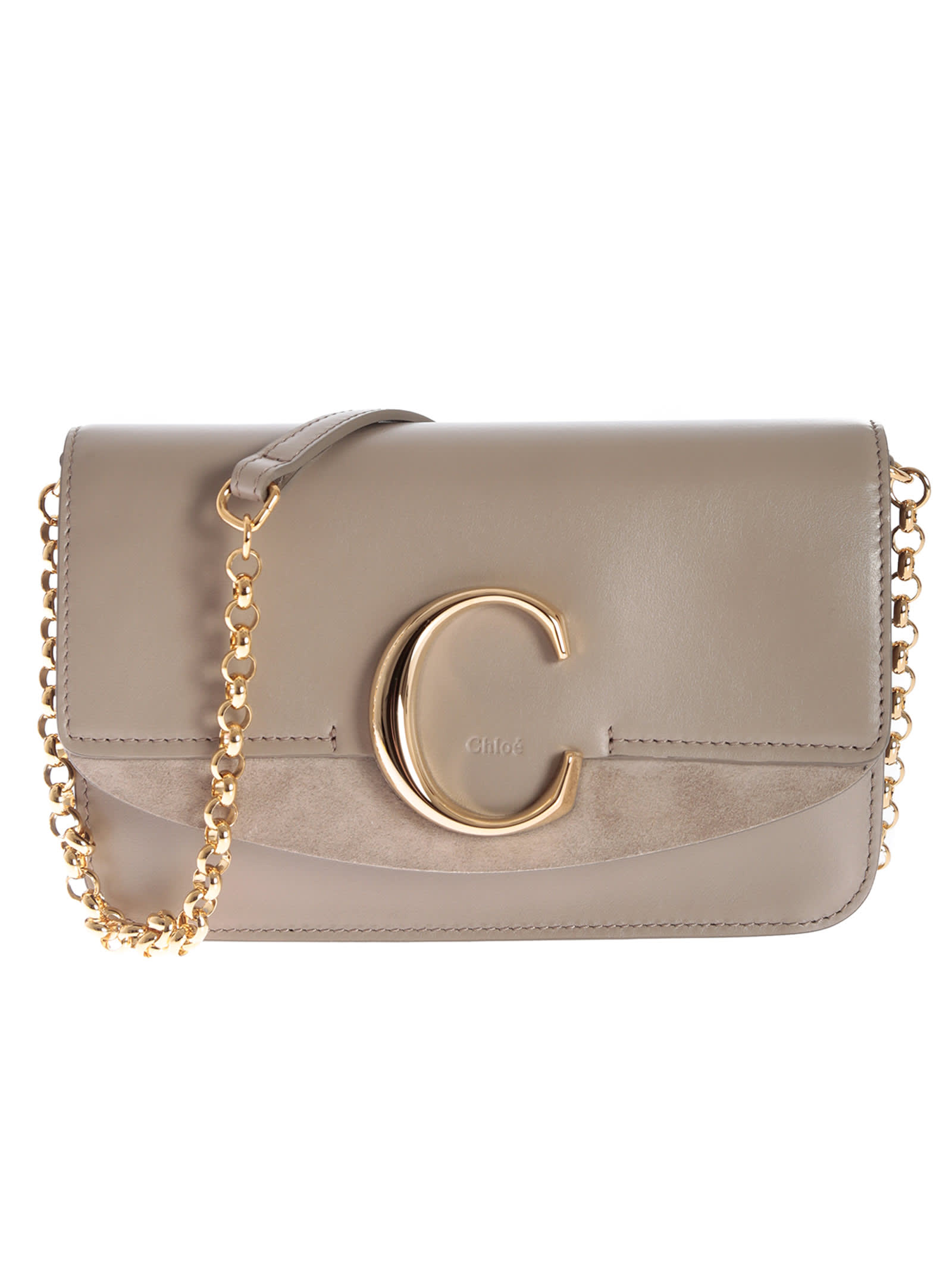 Chloé Logo Shoulder Bag | ModeSens