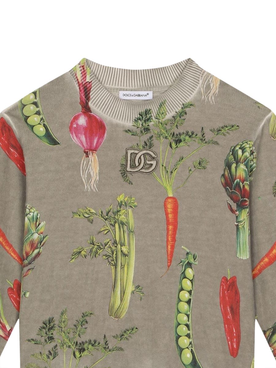 Dolce & Gabbana Crewneck Sweatshirt In Multicolour