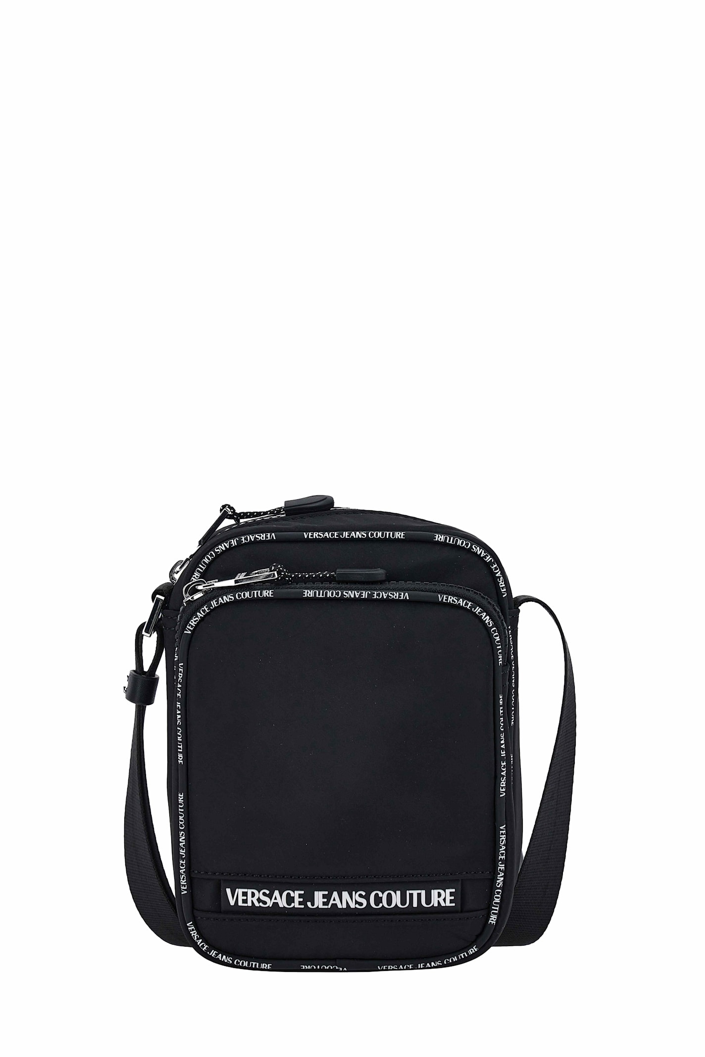 Shop Versace Jeans Couture Crossbody Bag In Black