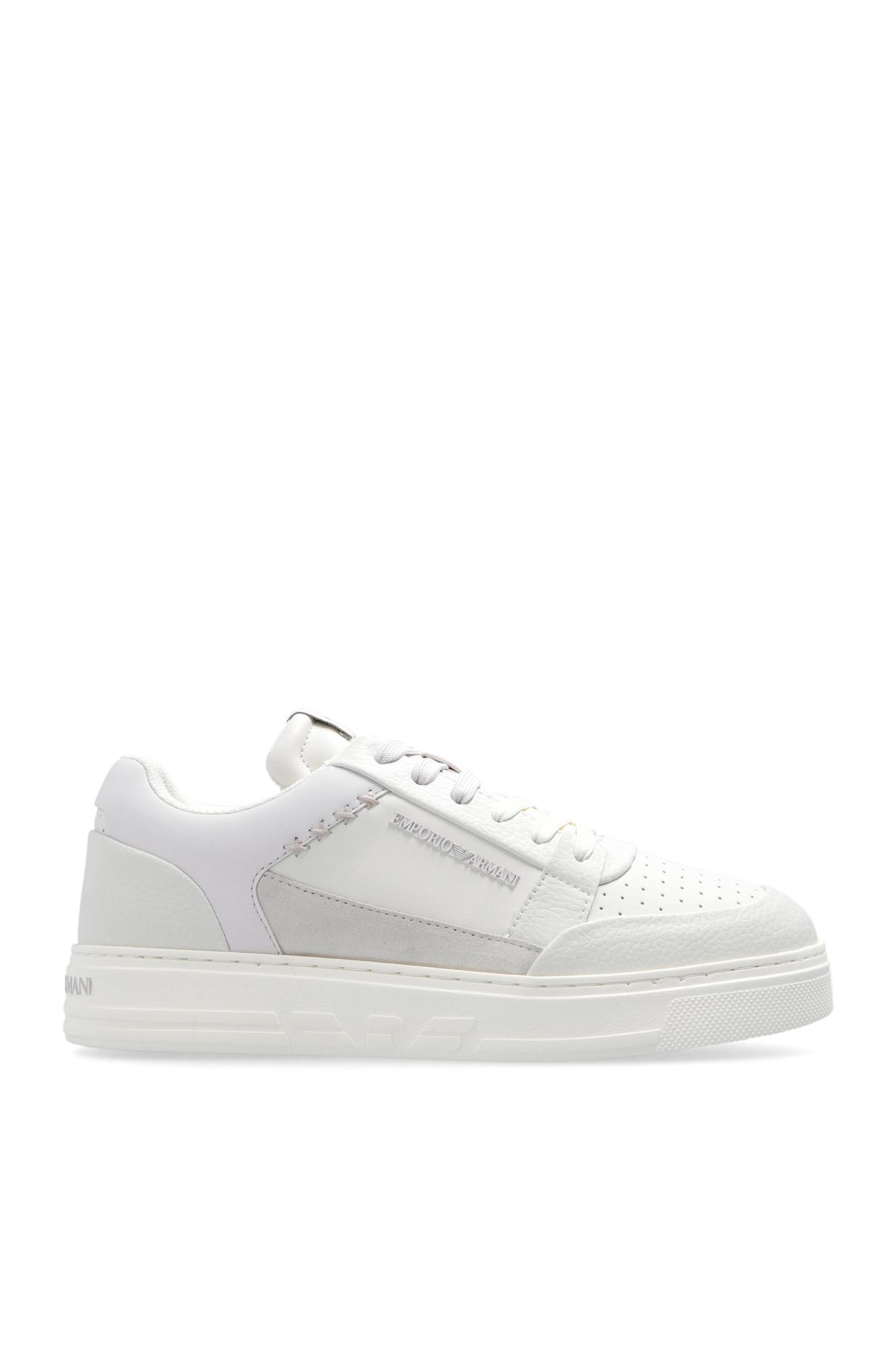 Emporio Armani Sneakers With Logo In White