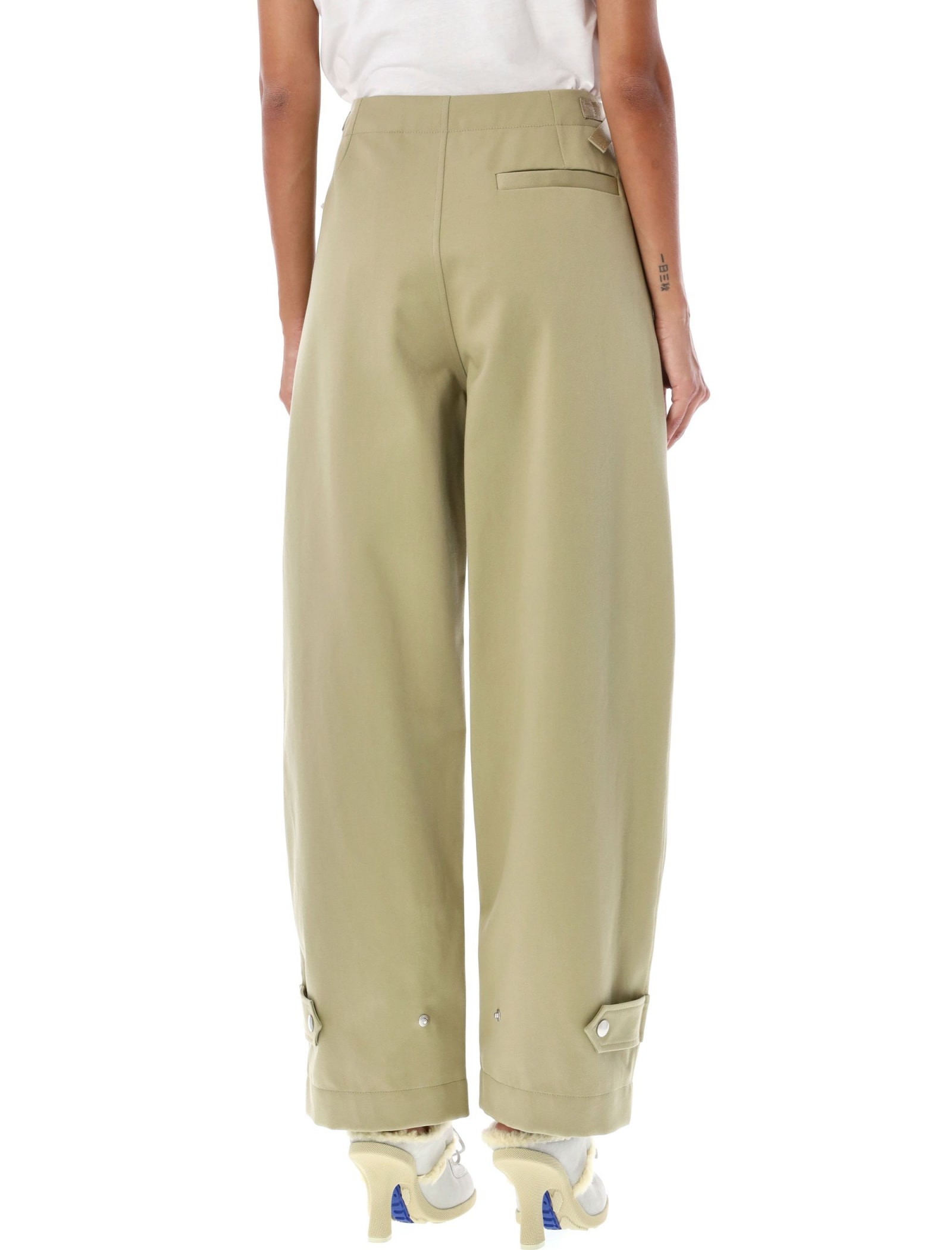 Shop Burberry Cargo Pant In Hunter