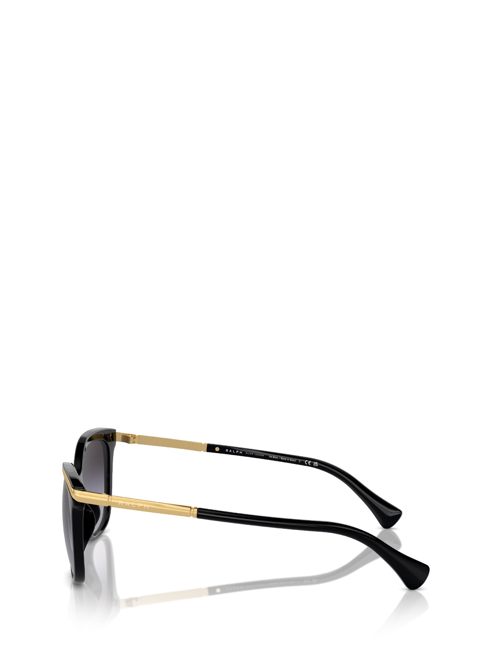Shop Polo Ralph Lauren Ra5309u Shiny Black Sunglasses