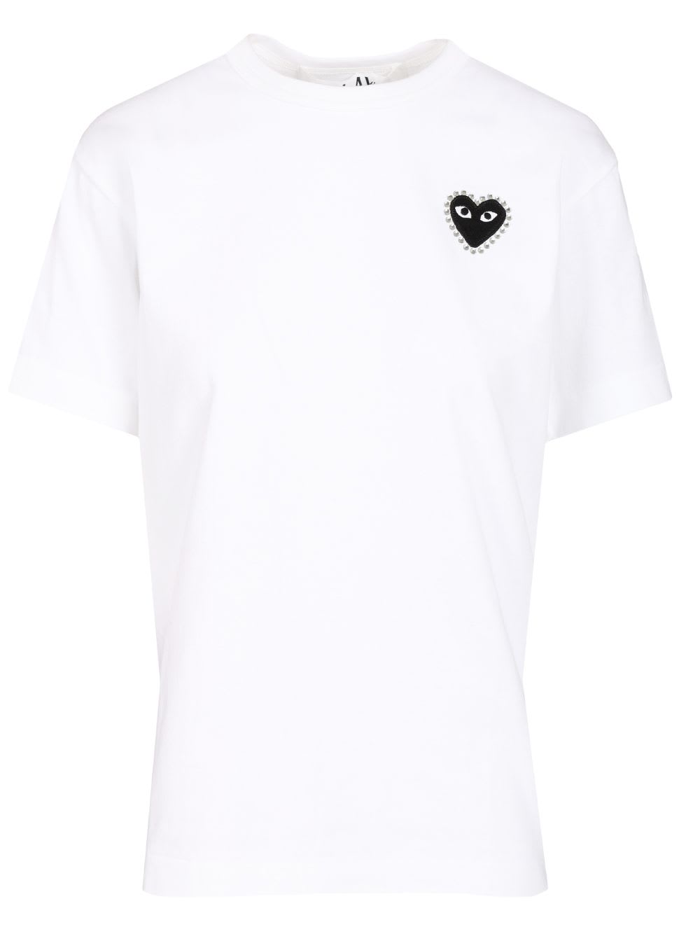 Shop Comme Des Garçons Play Black Heart T-shirt