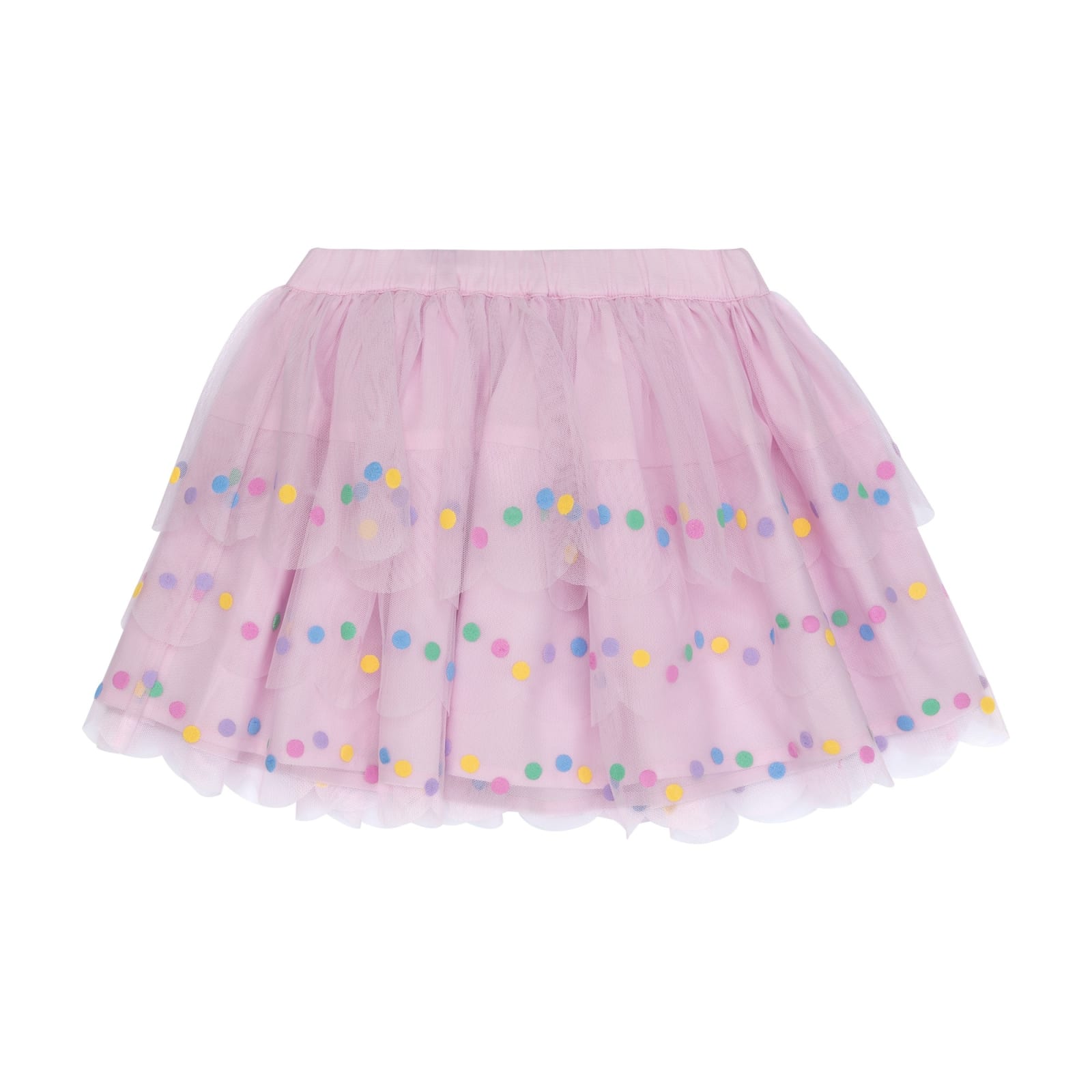 Shop Stella Mccartney Confetti Polka Dot Skirt In Lilla
