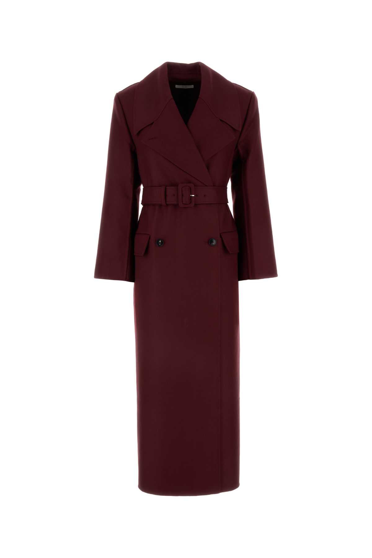 Burgundy Wool Coat