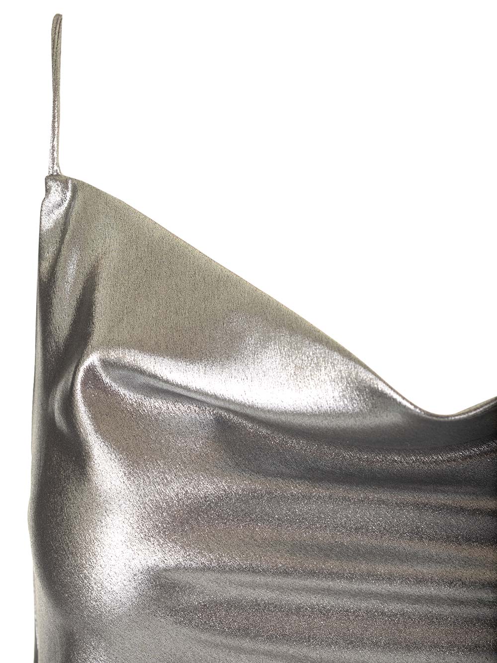 Shop Rotate Birger Christensen Mini Slip Dress In Silver