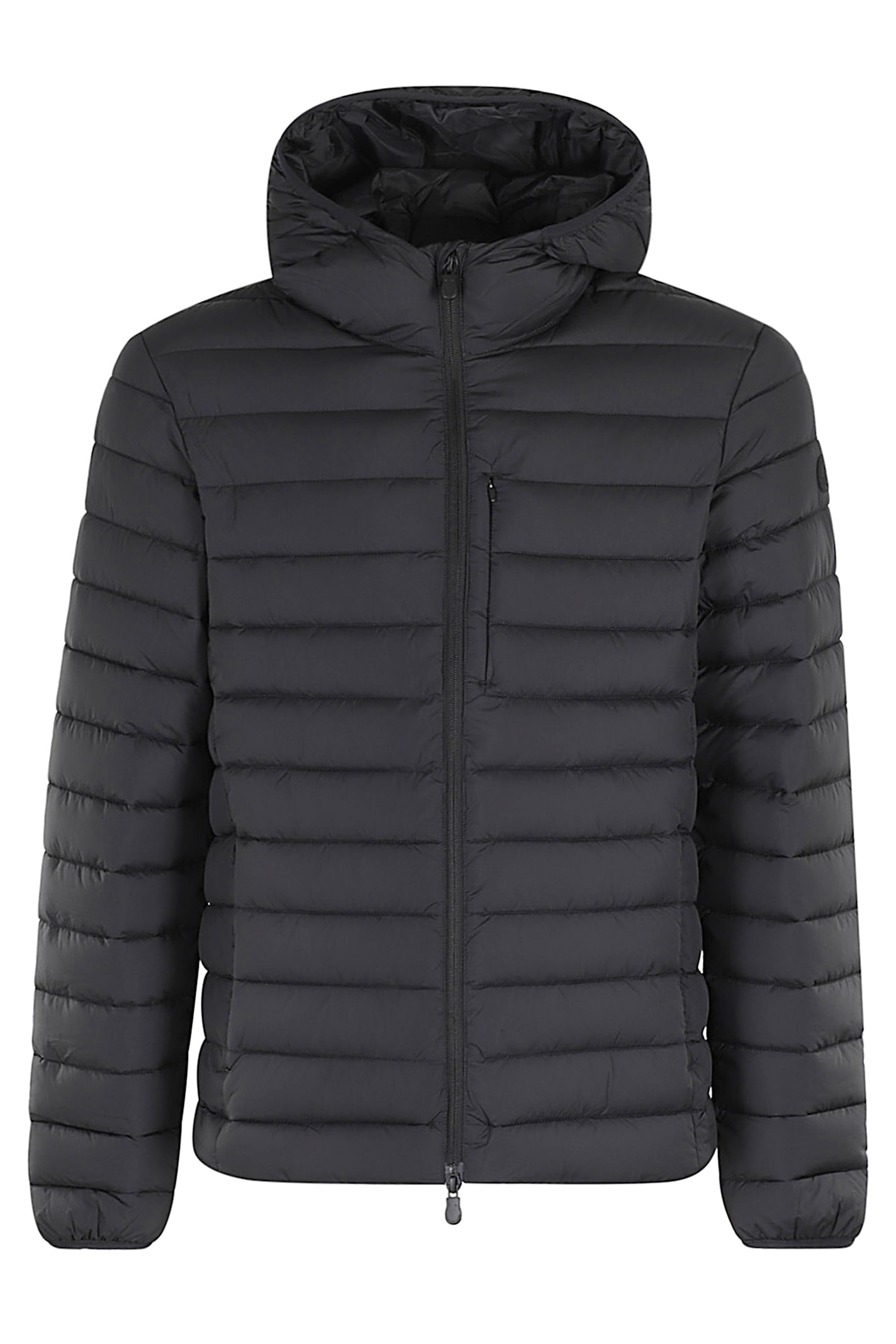 Save The Duck Water-resistant Quilted Jacket With Hood In Black