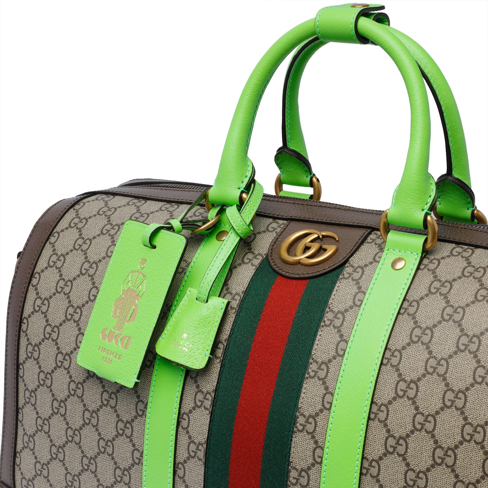 Shop Gucci Medium  Savoy Duffle Bag In Brown