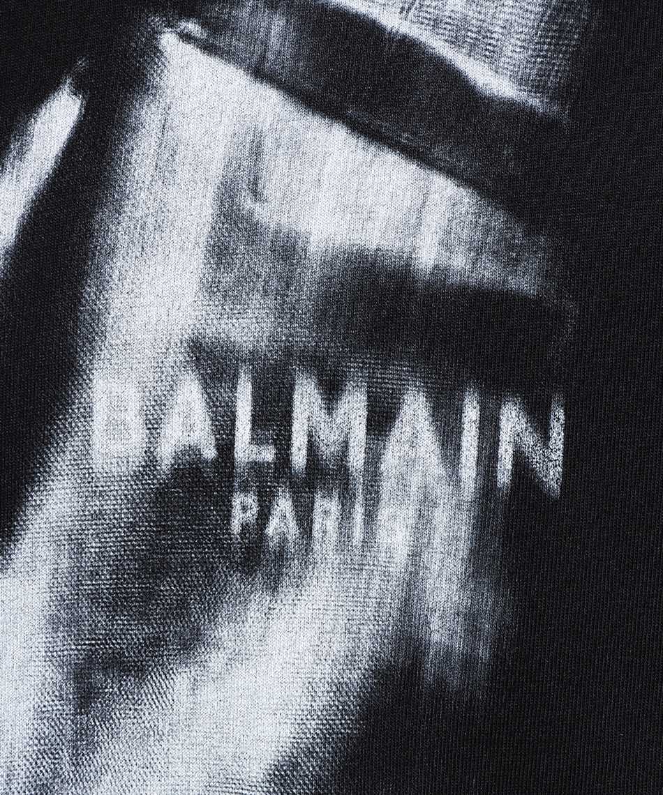 Shop Balmain Crew-neck T-shirt In Black