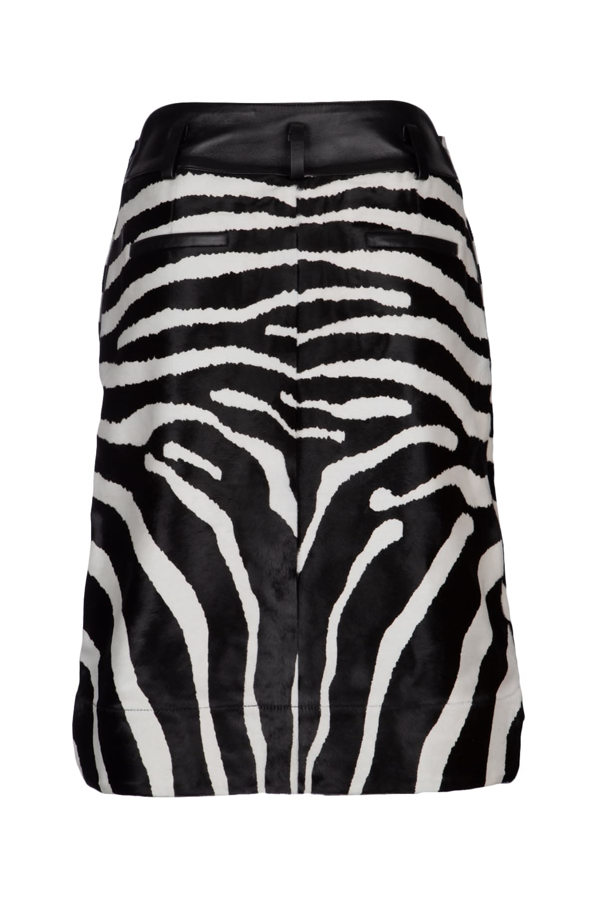 Shop Jacquemus La Jupe Tozzi In Blackandwhitezebra