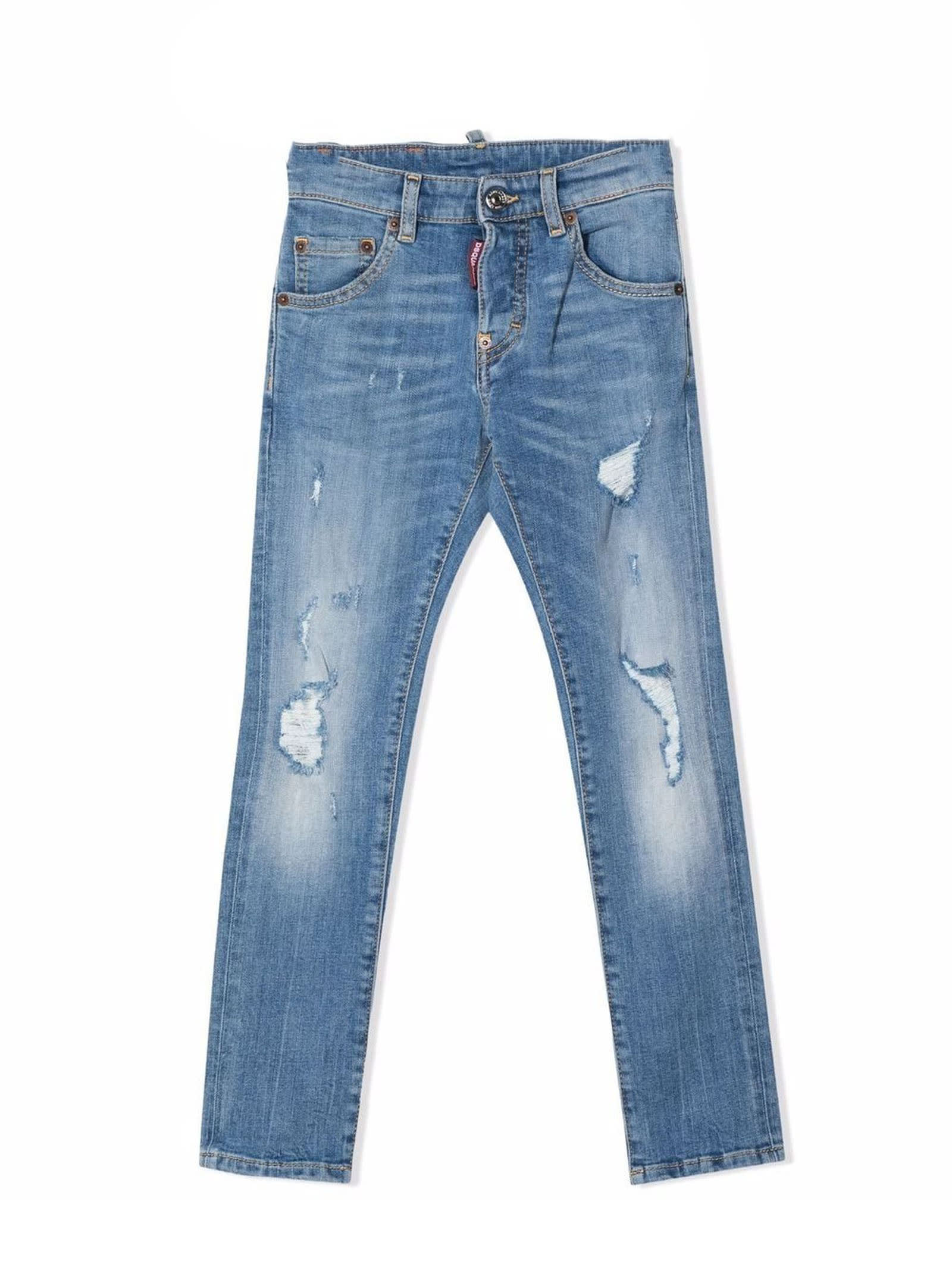 Dsquared2 Blu Cotton Jeans