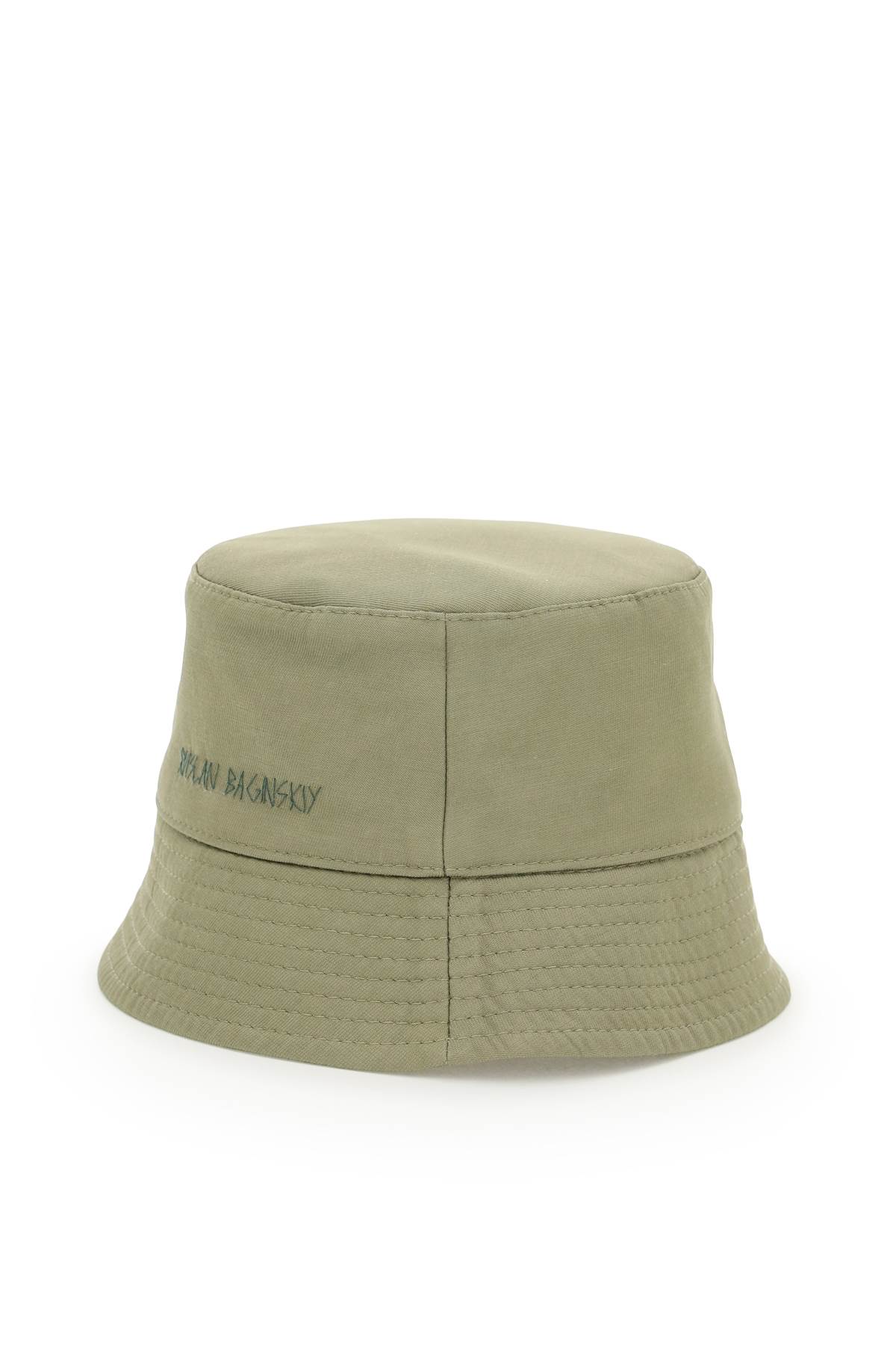 Shop Ruslan Baginskiy Logo Embroidery Bucket Hat In Khaki (khaki)