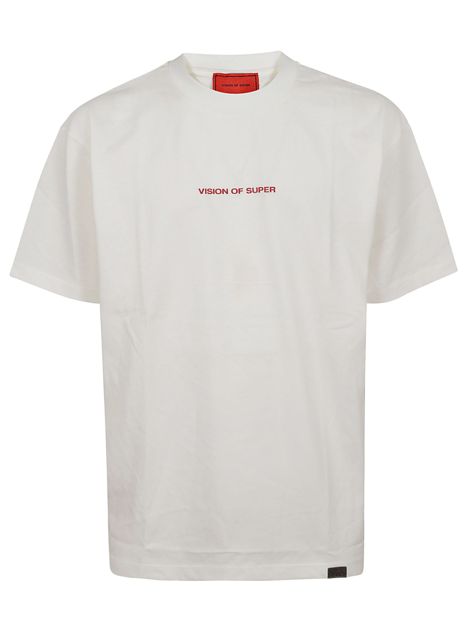 Shop Vision Of Super White T-shirt With Vision Slogan Print