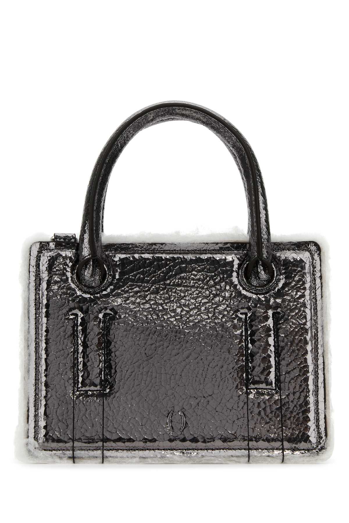 Lead Leather Mini Otto Handbag