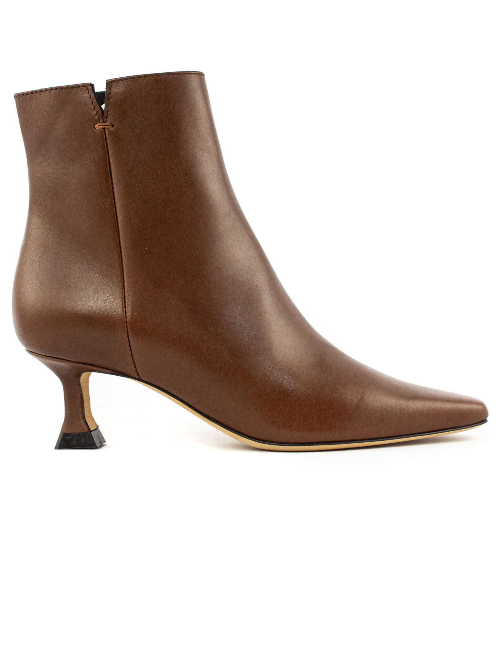 Roberto Festa Brown Leather Ankle Boot