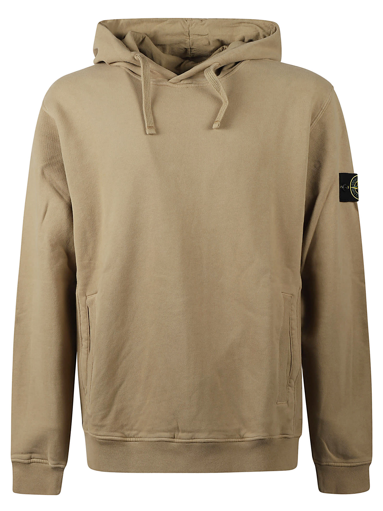 Shop Stone Island Sweatshirt In Biscuit