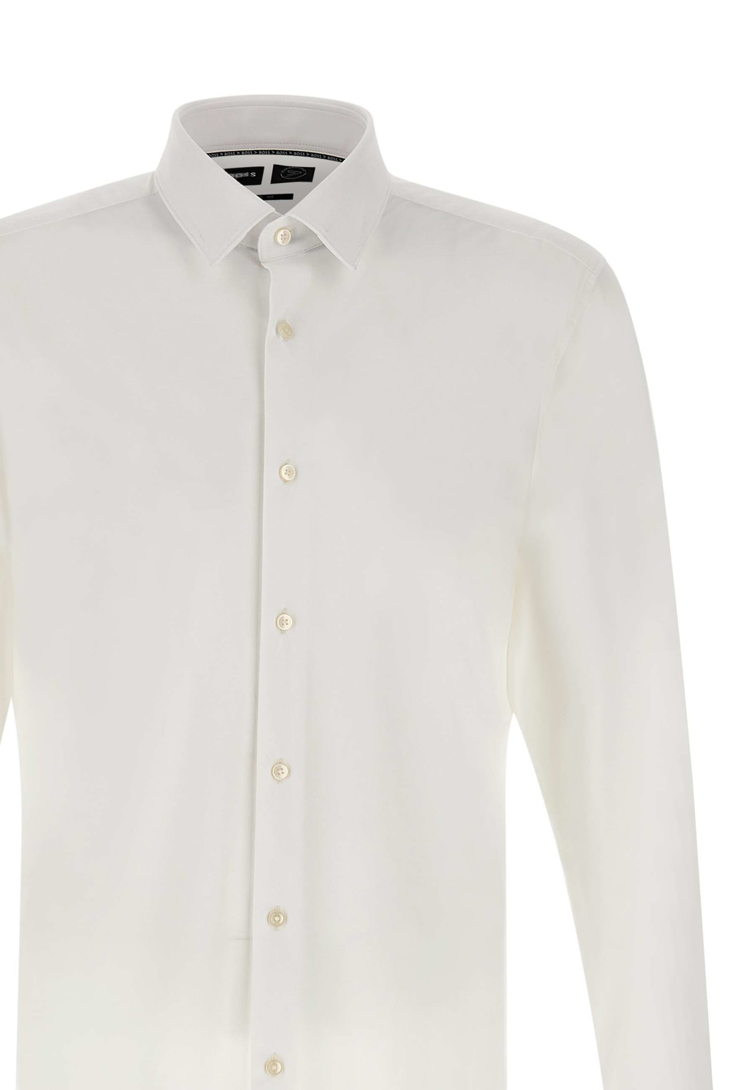 Shop Hugo Boss Hank Viscose Shirt In White