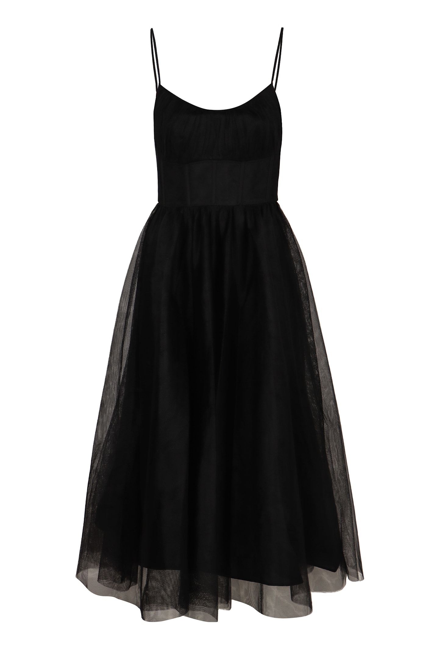Zimmermann Tulle Dress In Black