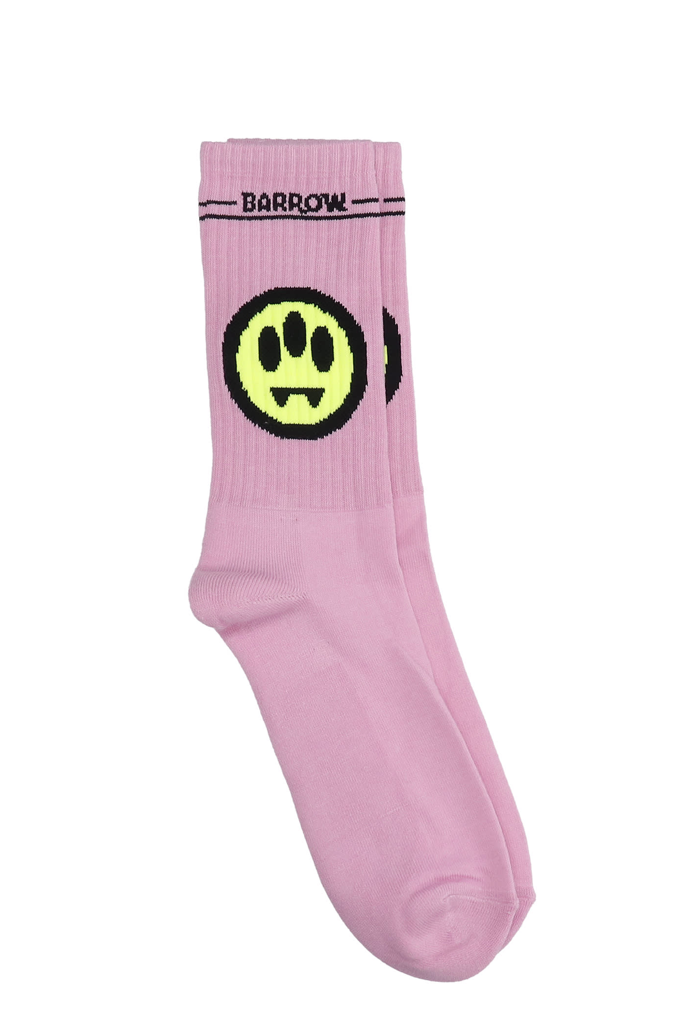 Barrow Socks In Rose-pink Cotton