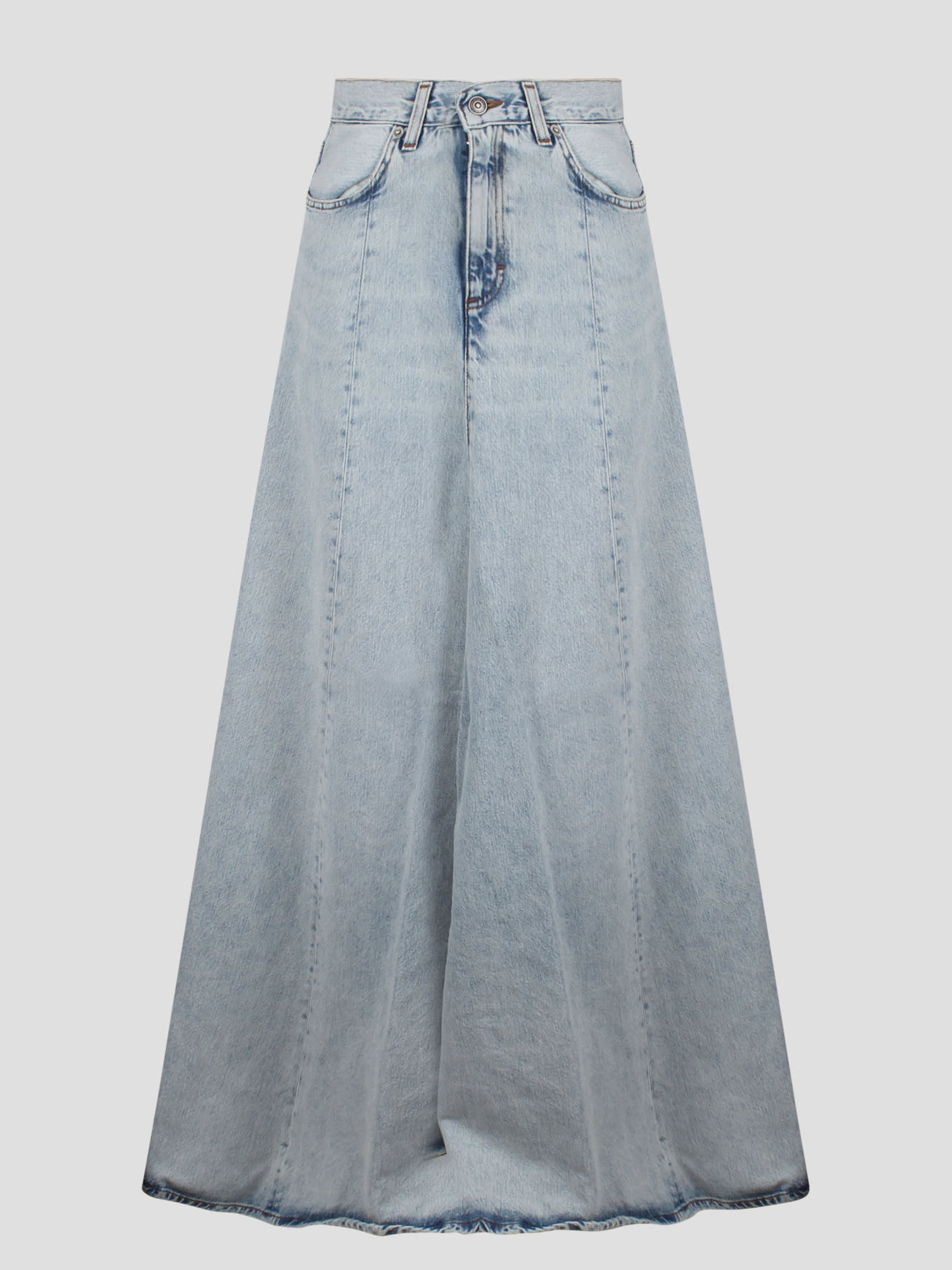 Shop Haikure Serenity Stromboli Blue Denim Skirt