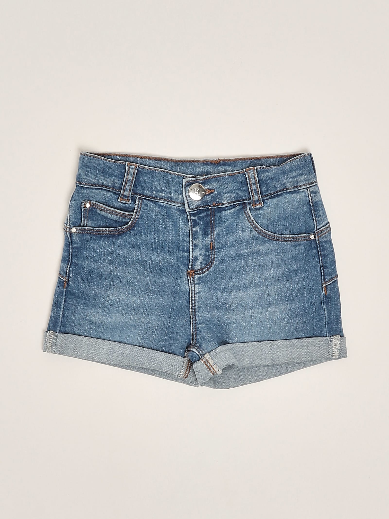 Liu •jo Kids' Denim Shorts Shorts In Blue