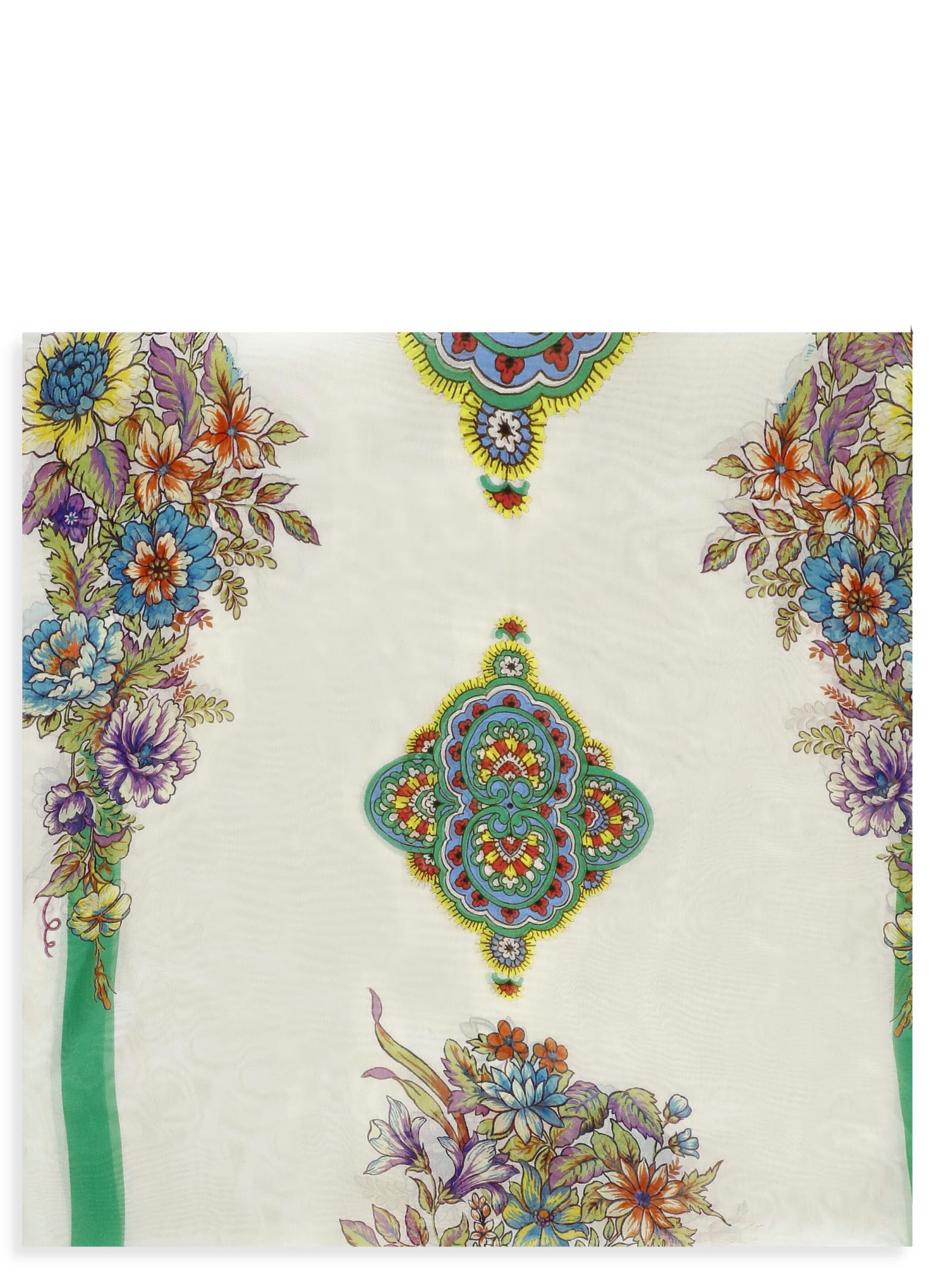 Shop Etro Scarf With Print In Multicolour