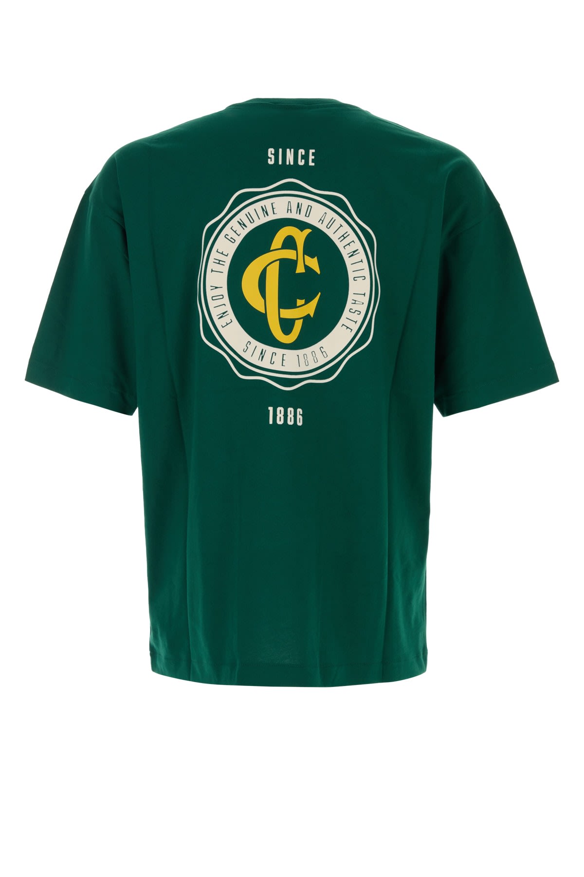 Champion Graphic Print Crew Neck T-shirt Coca Cola In Green