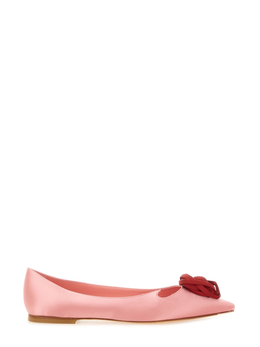 Roger Vivier Ballerina Rose Vivier In Pink