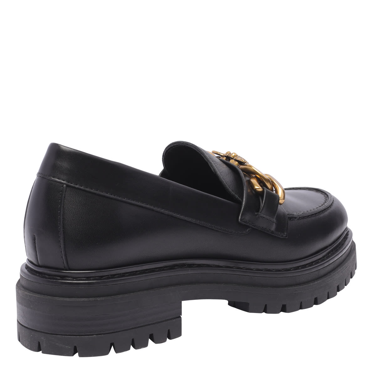 Shop Pinko Brasilia Loafers In Black