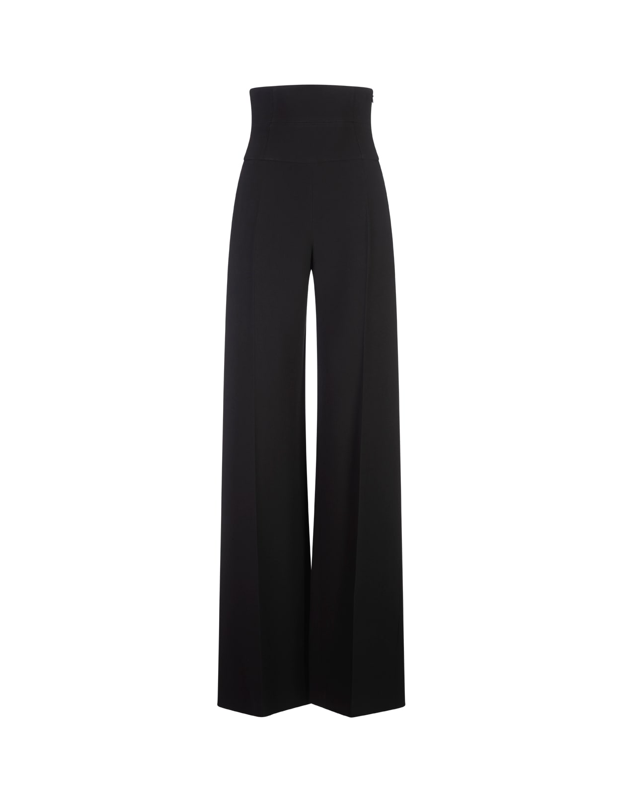 Shop Ermanno Scervino Black Interlock Palazzo Trousers