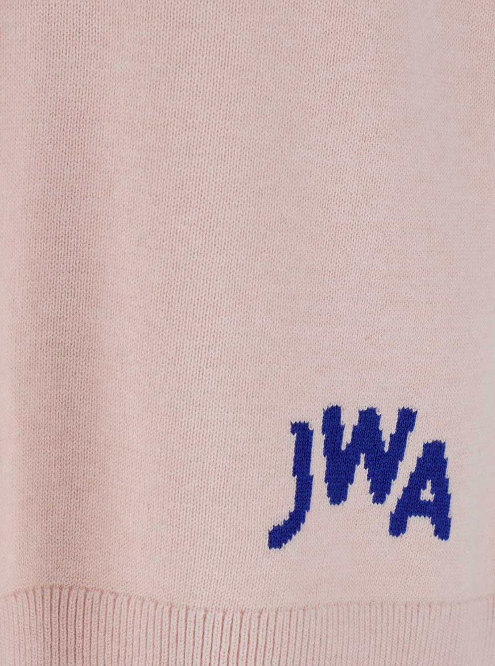 Jw Anderson Pink Sleeveless Vest With V Neck And Contrasting Logo Embroidery On The Front In Pink