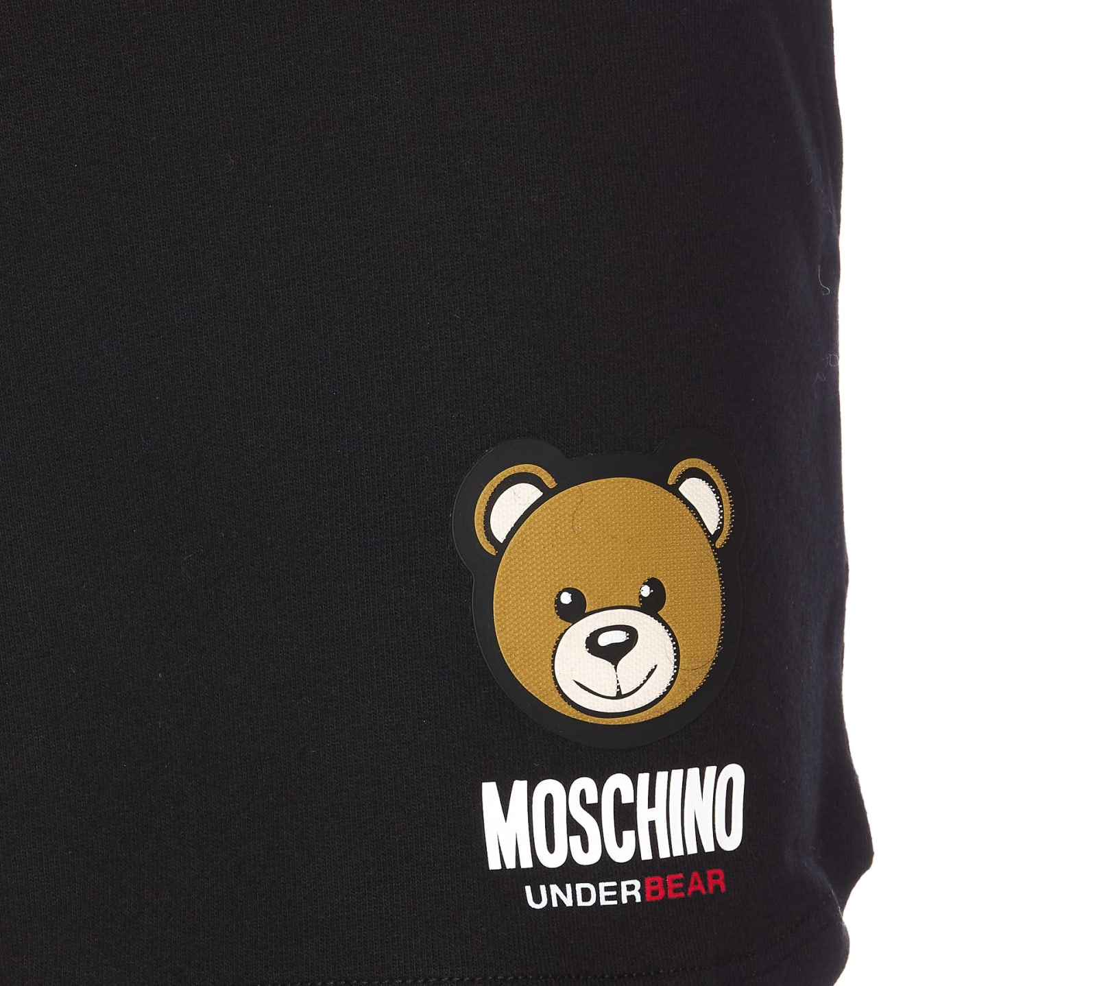 Shop Moschino Underbear Shorts In Black