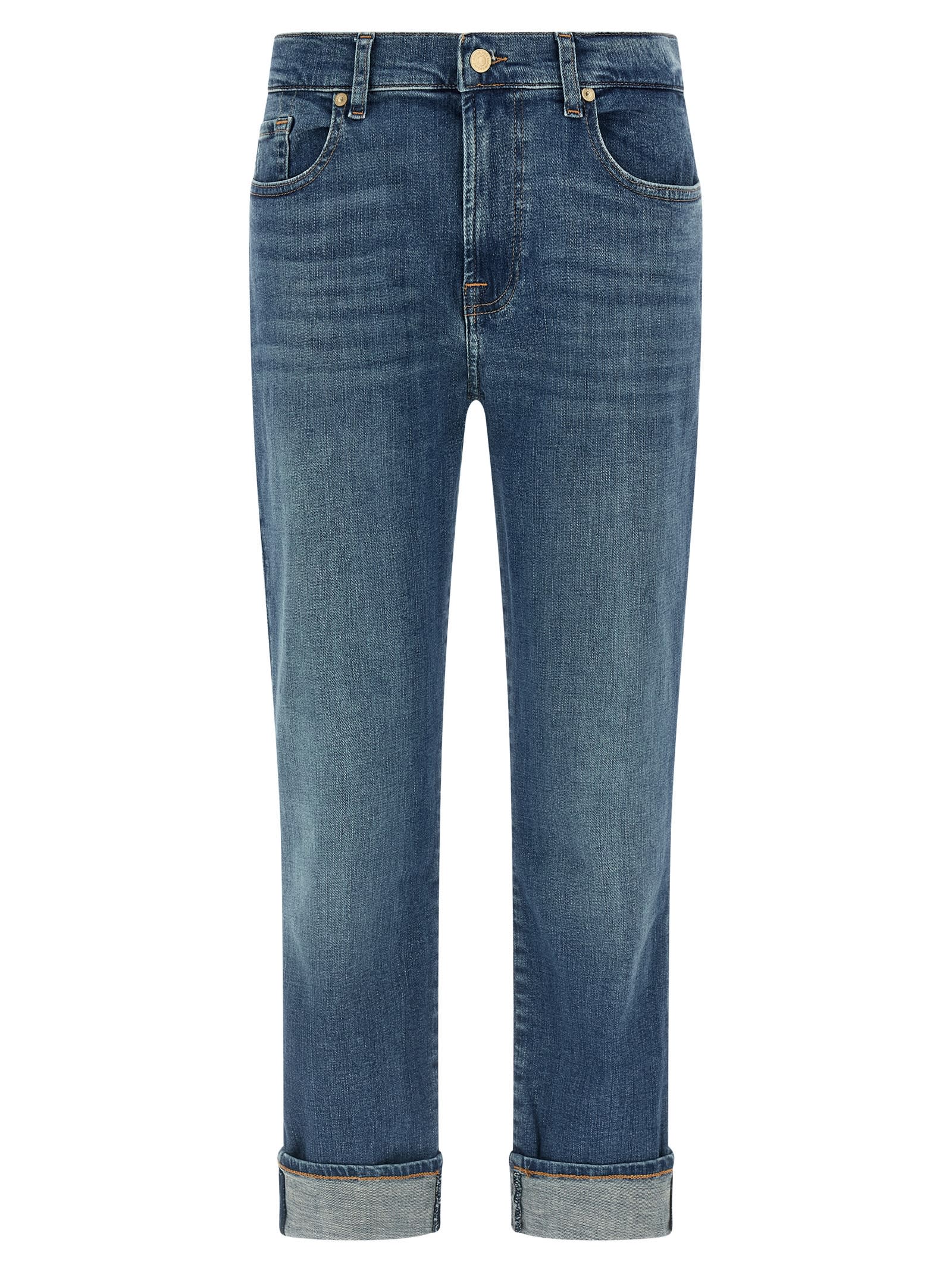 7 For All Mankind Relaxed Skinny Jeans In Blue