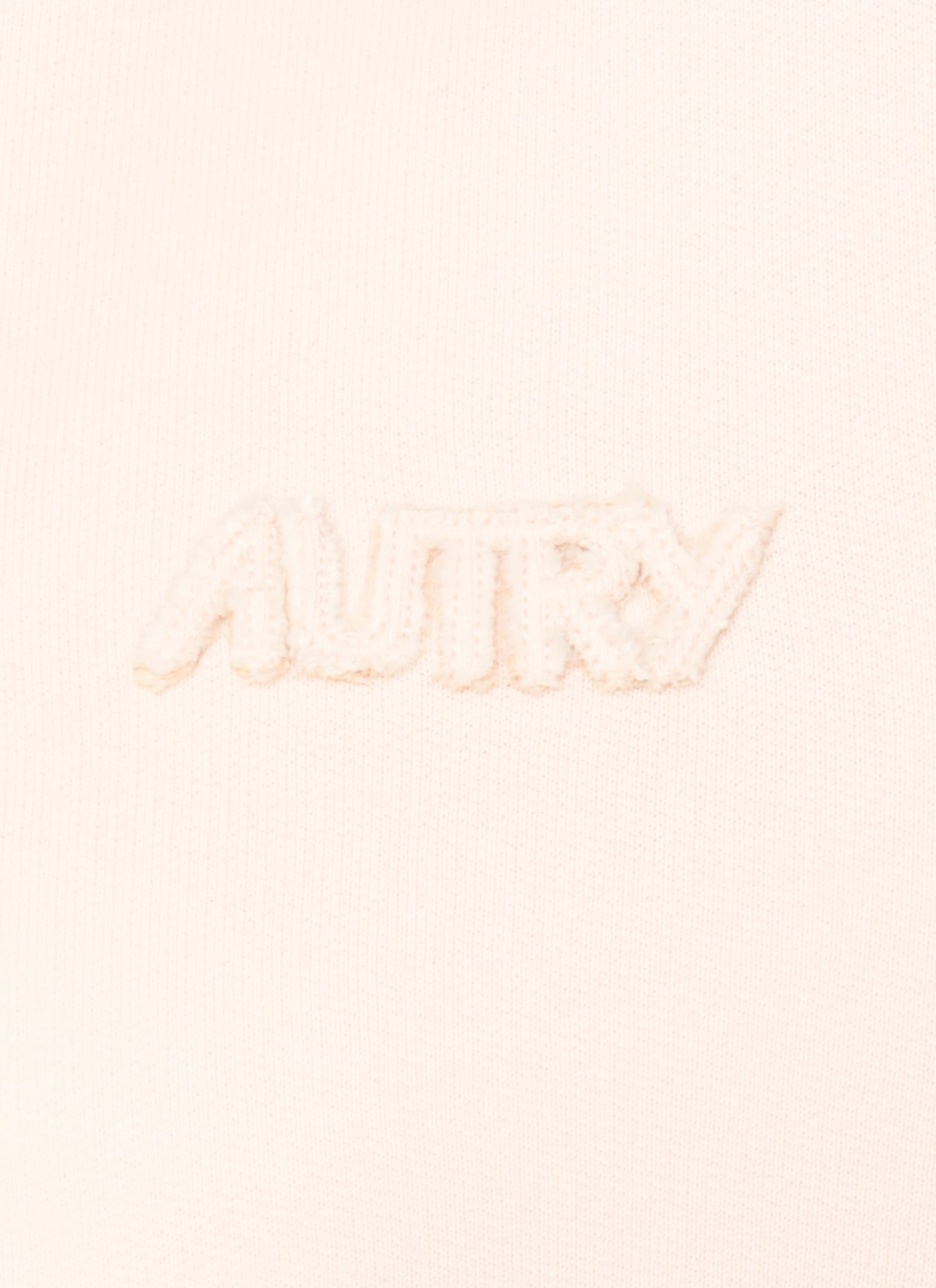 Autry Hooded Sweatshirt With Logo Embroidery And Elasticized Edges In Pink