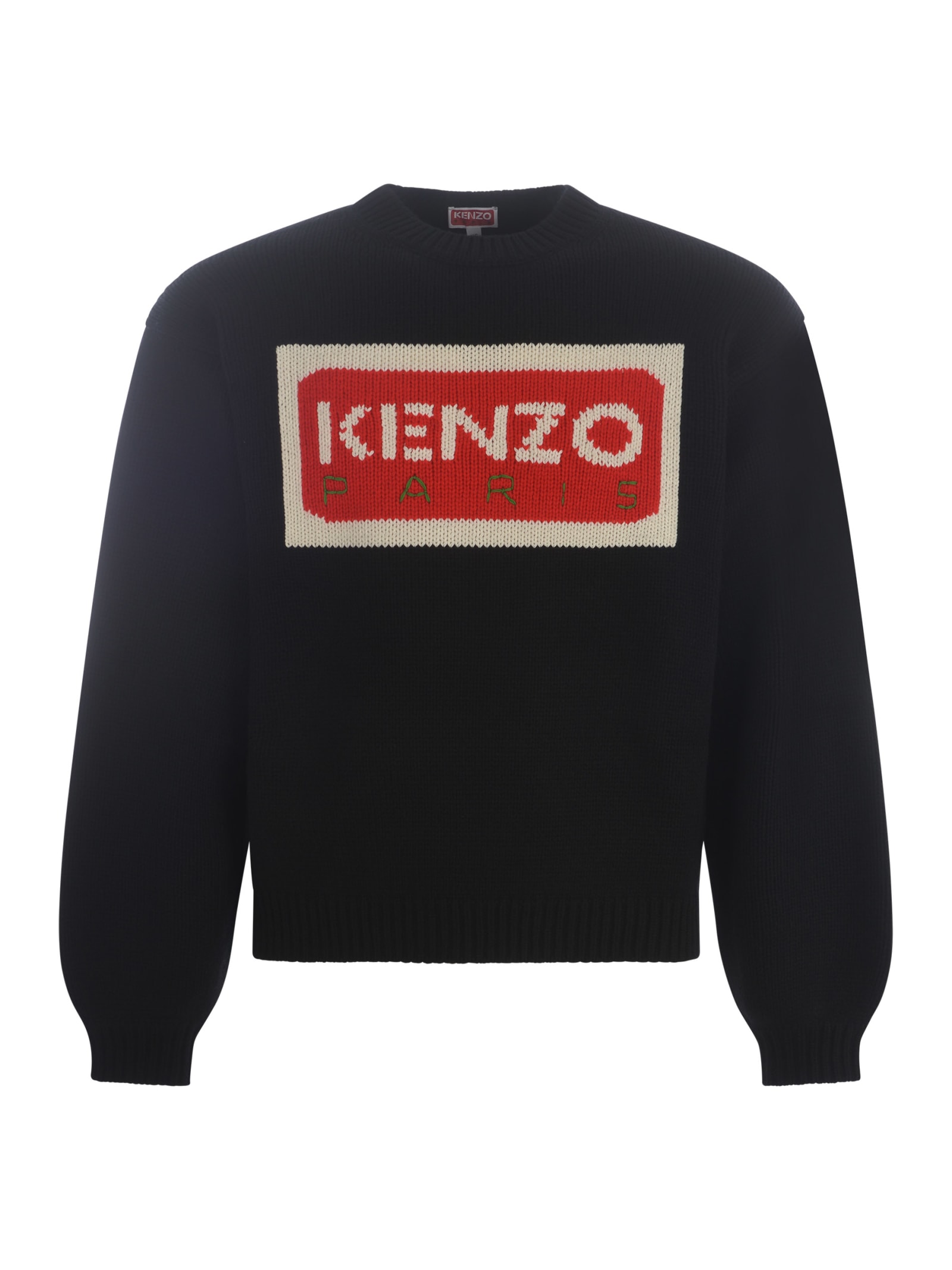 Shop Kenzo Sweater  In Wool In Black