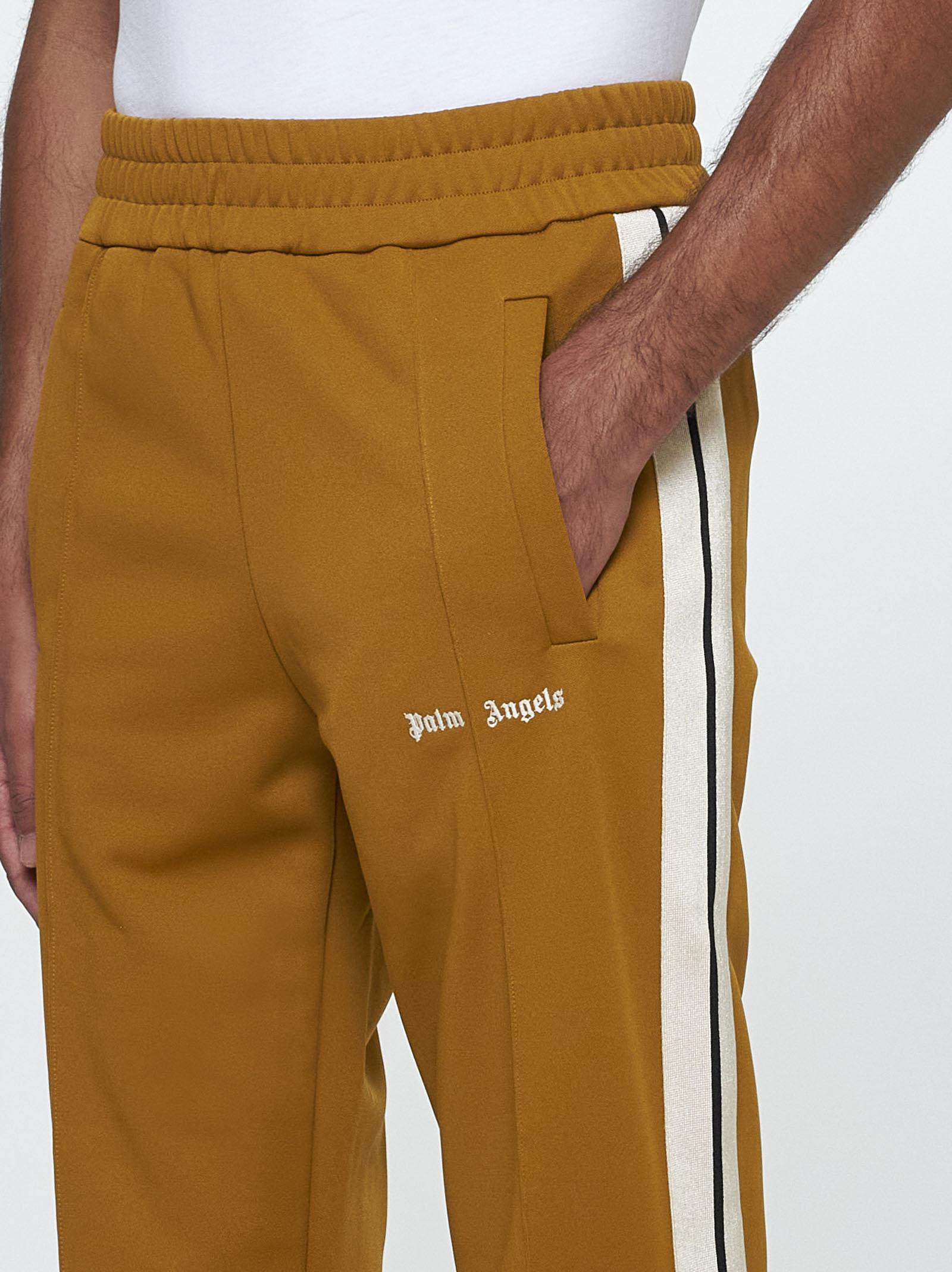 Shop Palm Angels Jersey Track Pants In Yellow