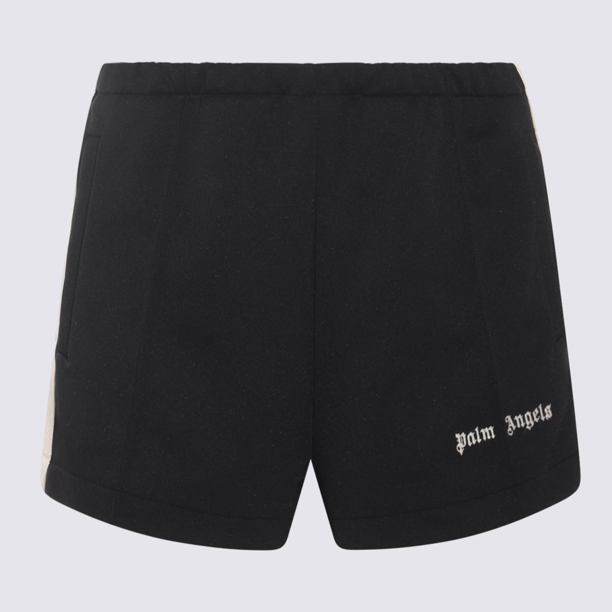 Shop Palm Angels Black Shorts