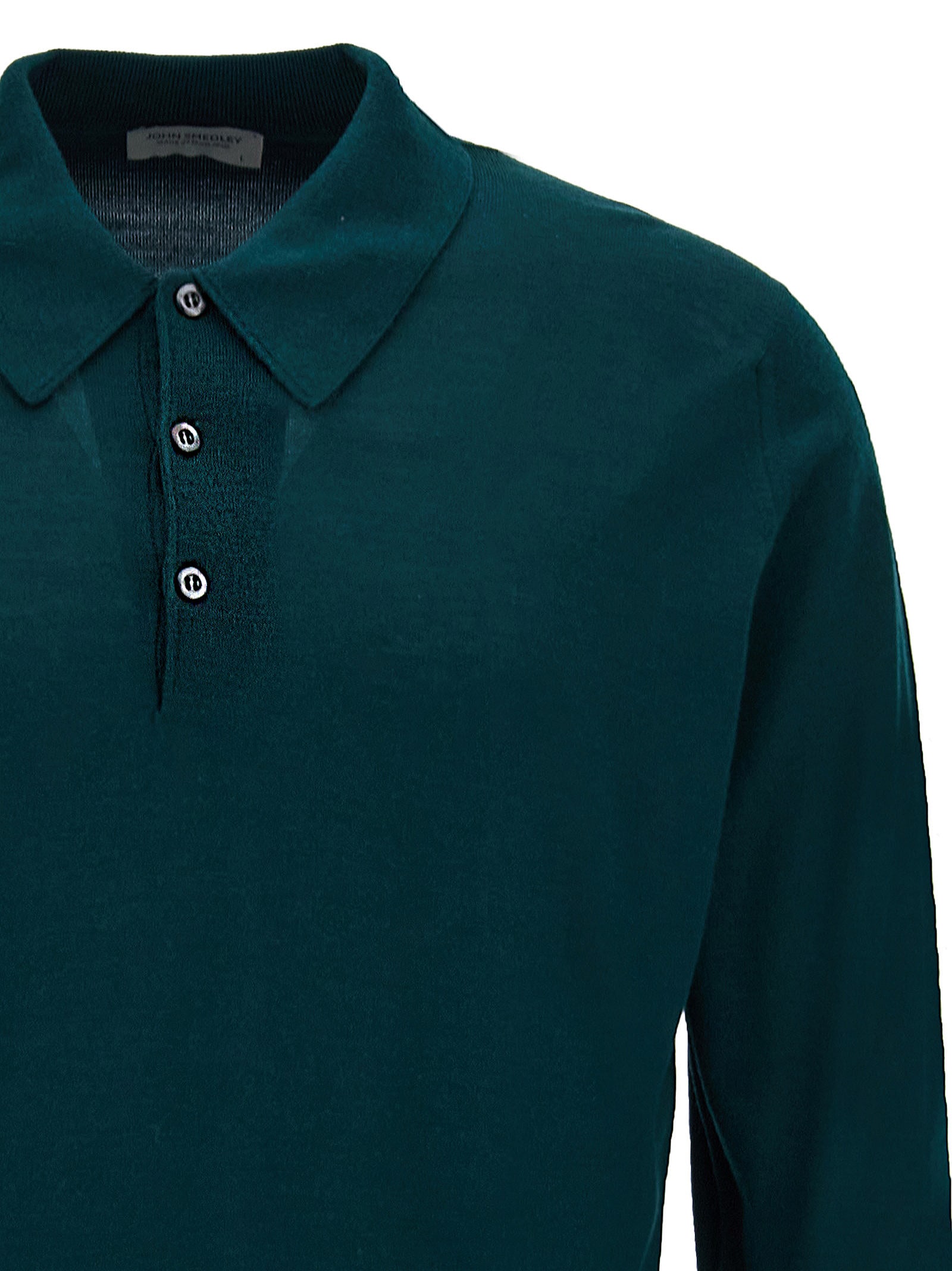 Shop John Smedley Dorset Polo Shirt In Green