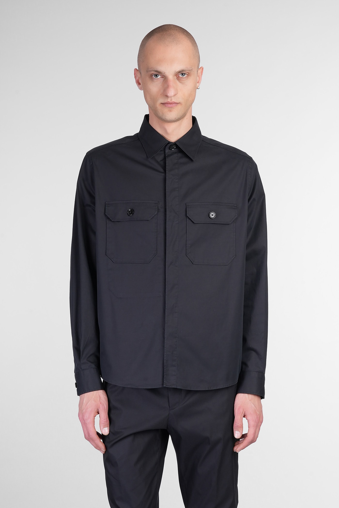 Shirt In Black Cotton