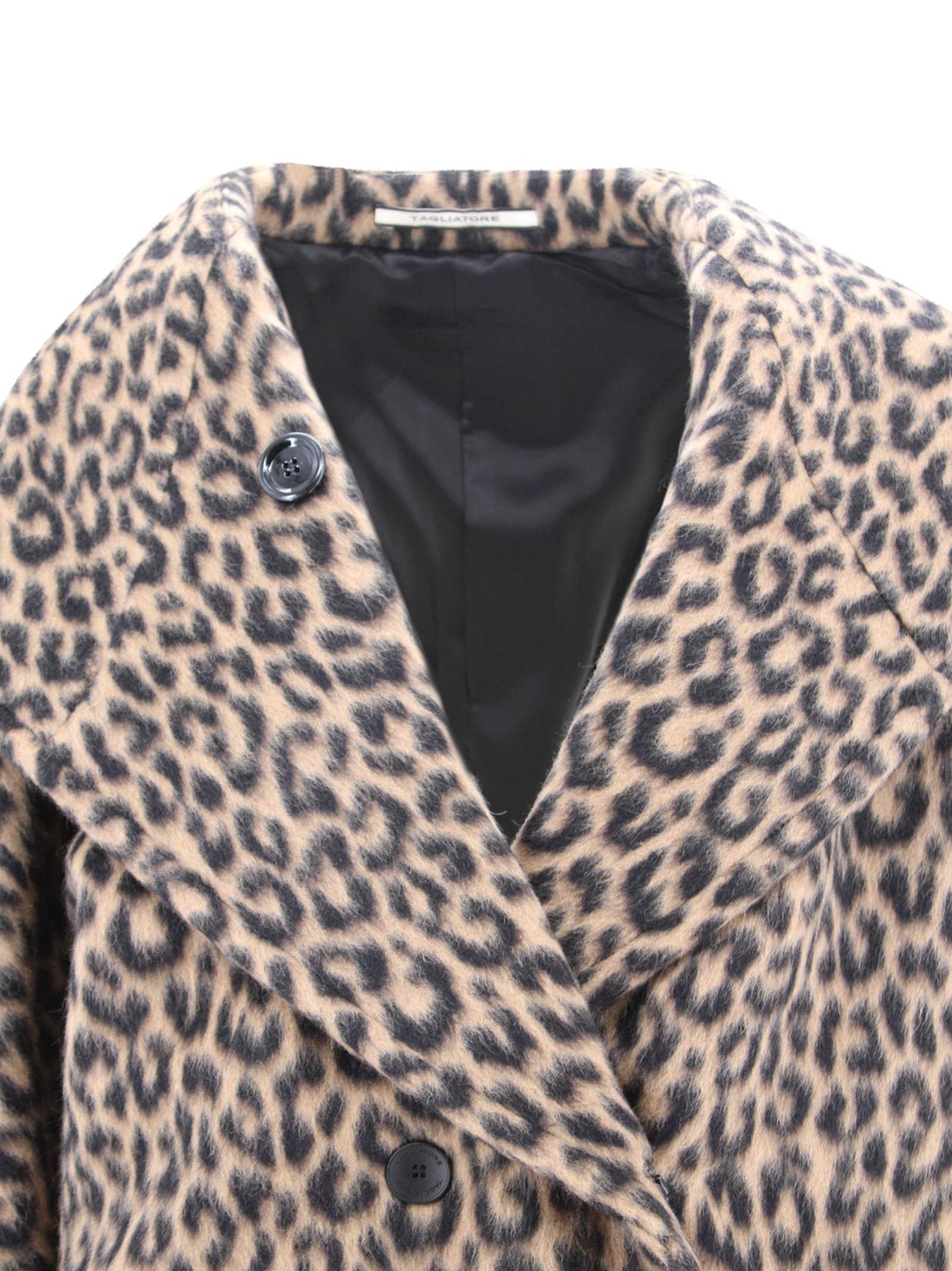 Tagliatore Animal Print Coat In Animal Print
