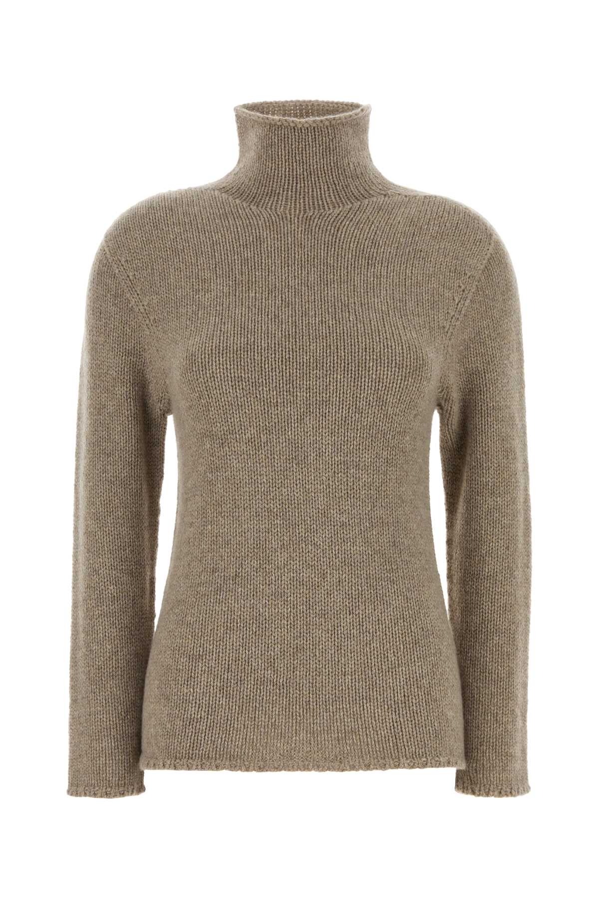 The Row Dove Grey Cashmere Mariam Sweater In Gray