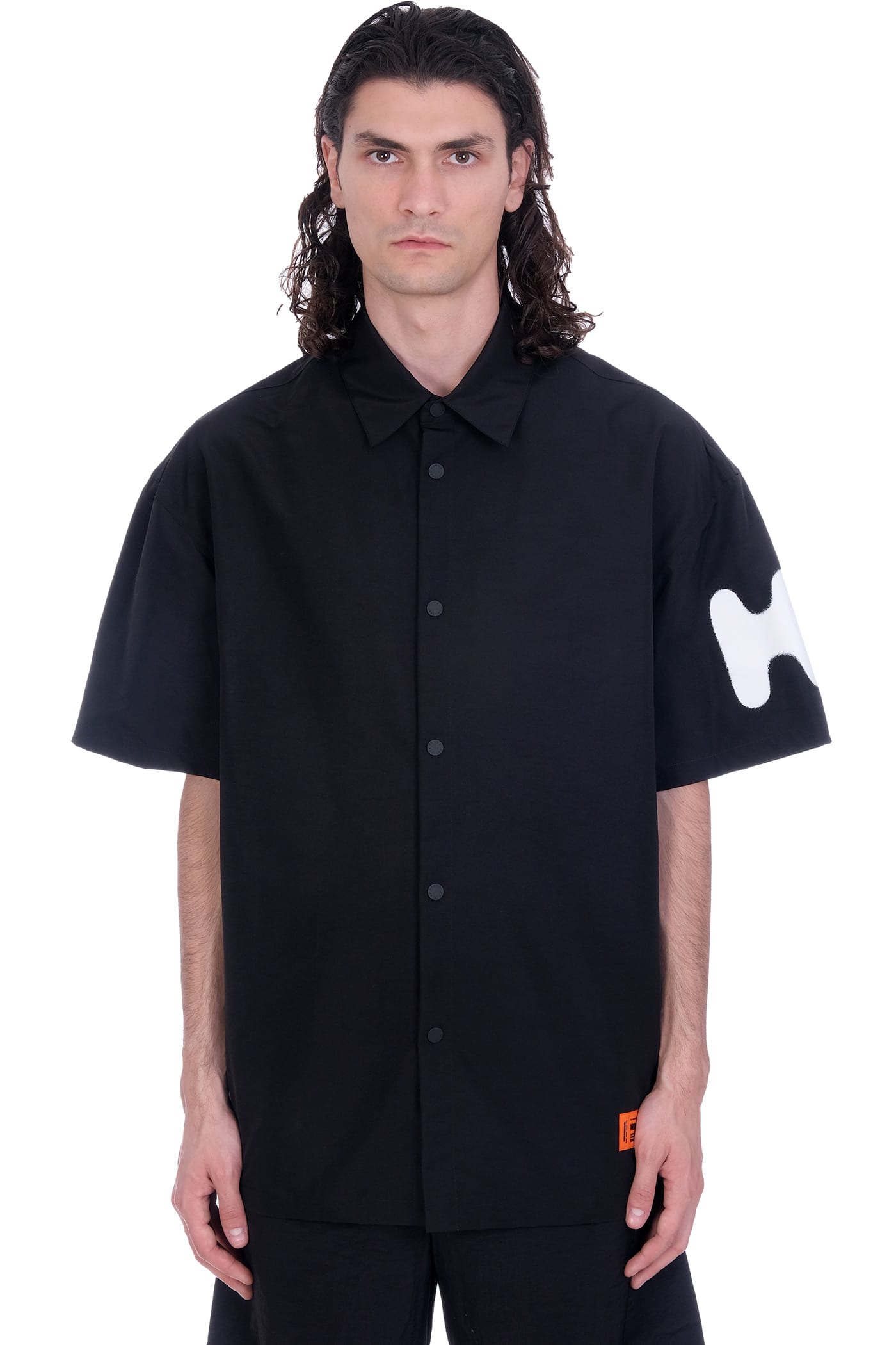 HERON PRESTON Shirt In Black Polyester