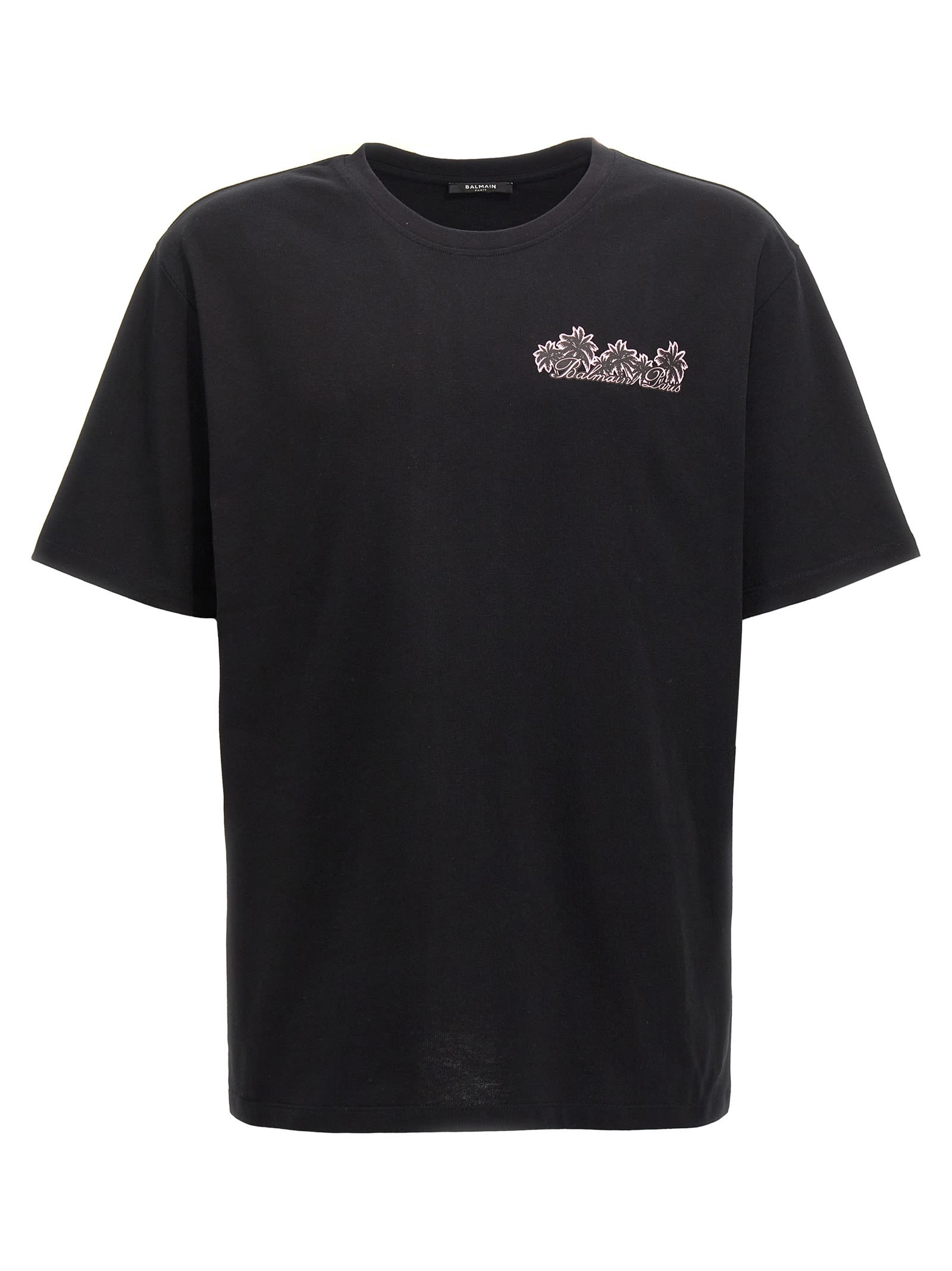 Shop Balmain Club T-shirt In Black